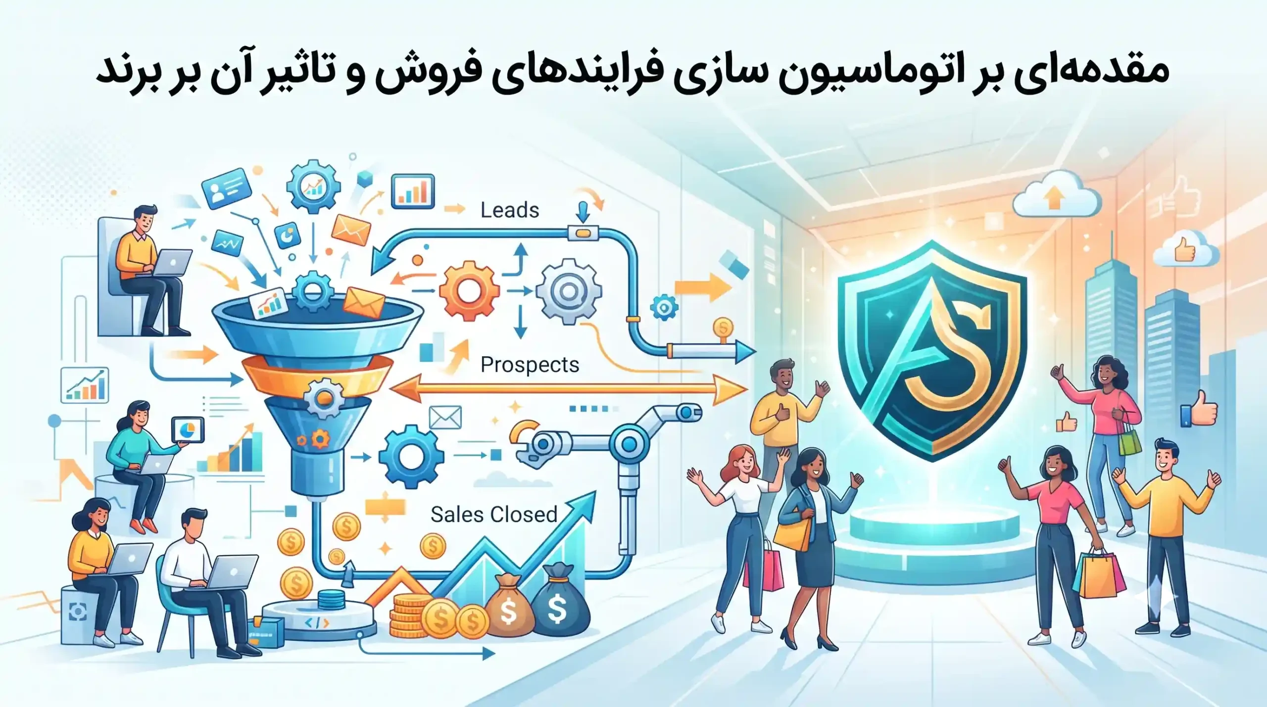🚀 مقدمه‌ای بر اتوماسیون سازی فرایندهای فروش و تاثیر آن بر برند
