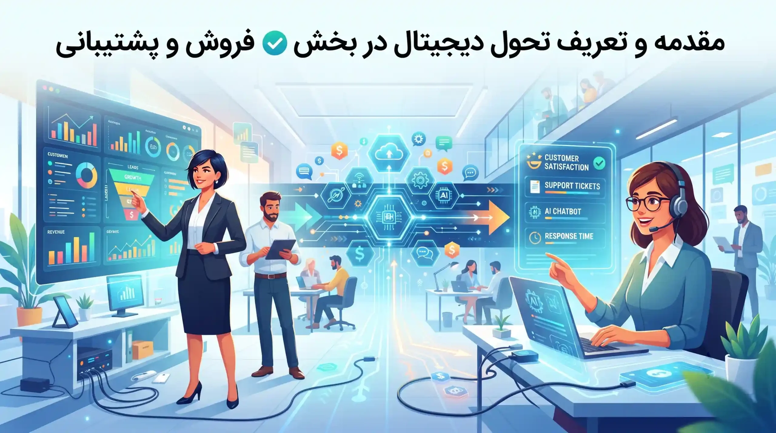 🚀 مقدمه و تعریف تحول دیجیتال در بخش فروش و پشتیبانی