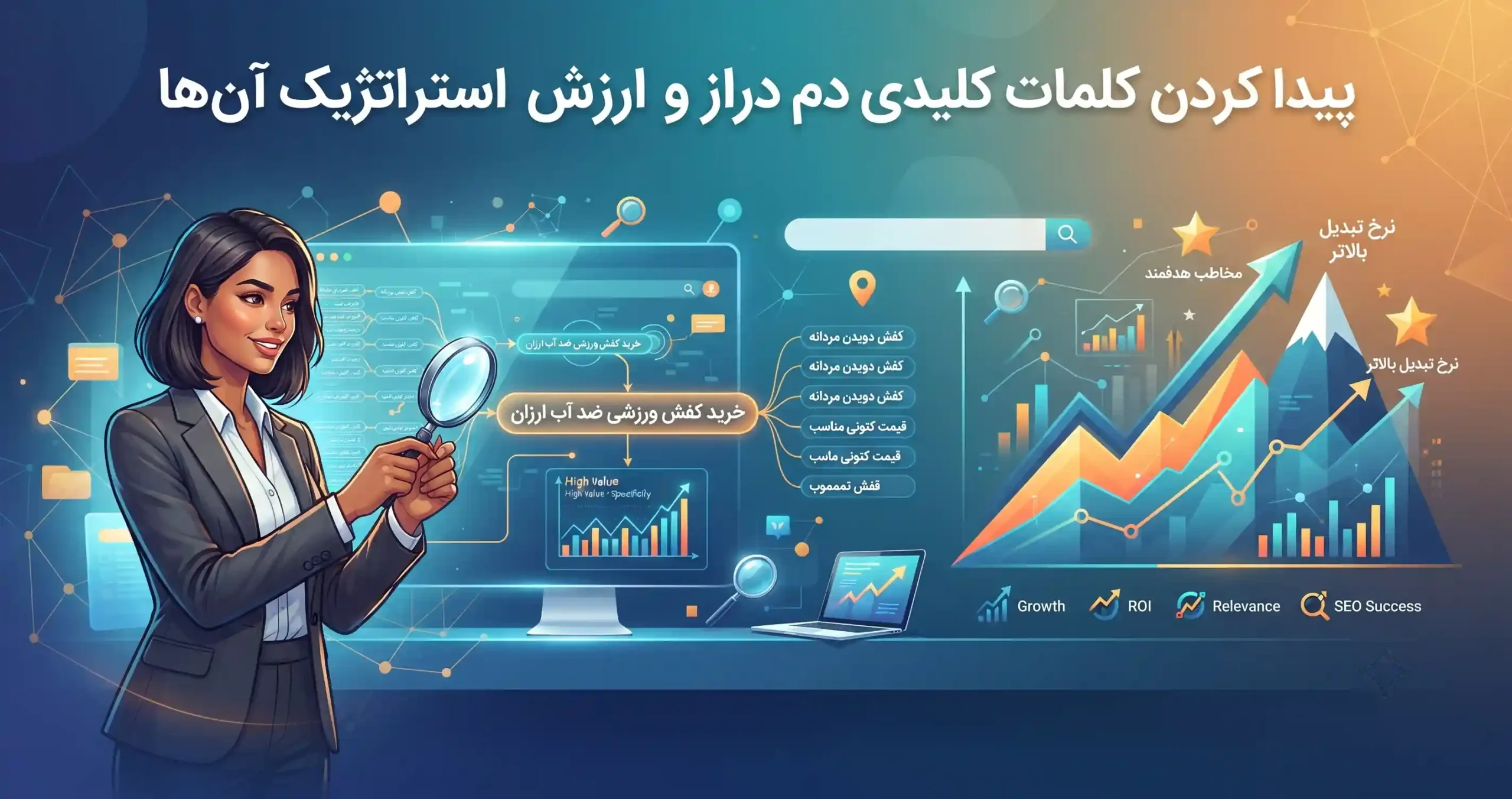💡 پیدا کردن کلمات کلیدی دم دراز و ارزش استراتژیک آنها