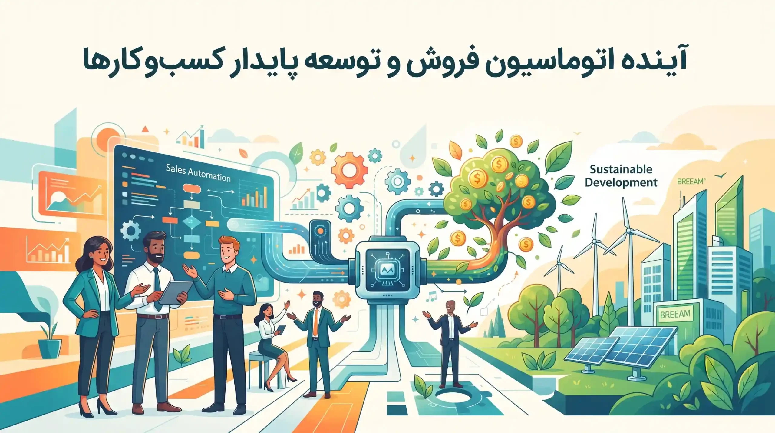🔮 آینده اتوماسیون فروش و توسعه پایدار کسبوکارها
