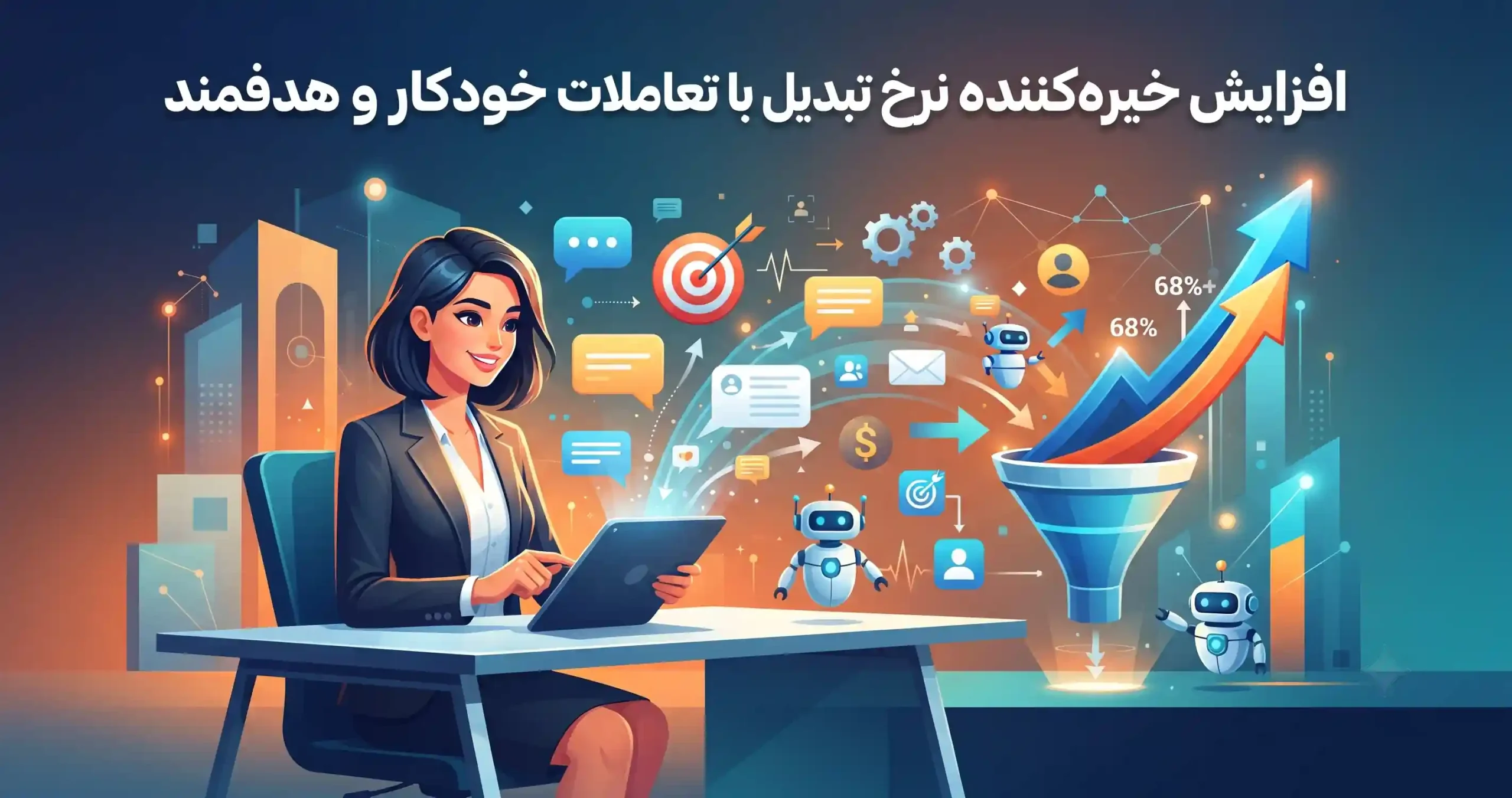 📈 افزایش خیرهکننده نرخ تبدیل با تعاملات خودکار و هدفمند