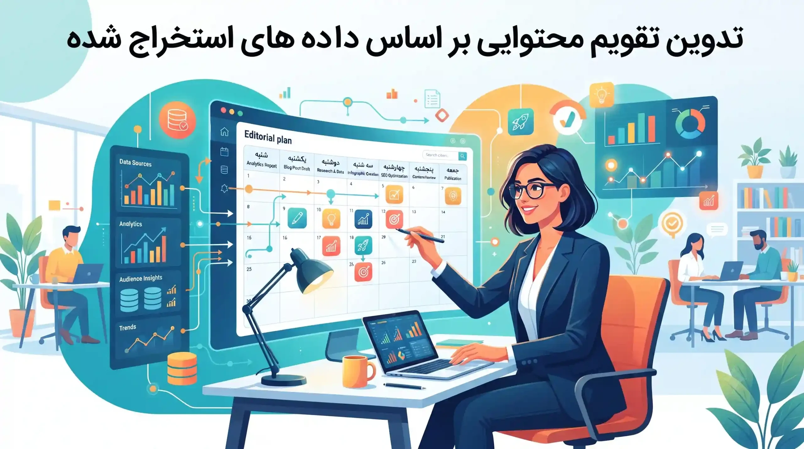 📈 تدوین تقویم محتوایی بر اساس داده های استخراج شده