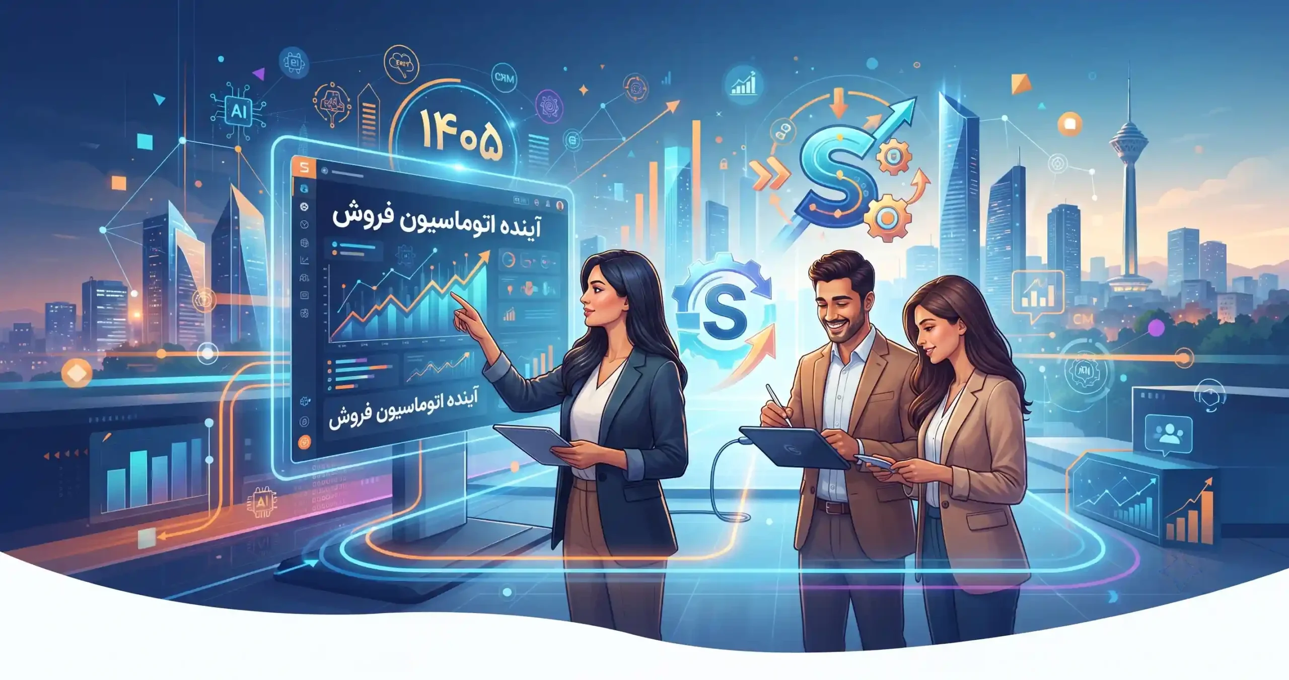 🔮 آینده اتوماسیون فروش و چشمانداز تکنولوژیهای نوین تا سال ۱۴۰۵