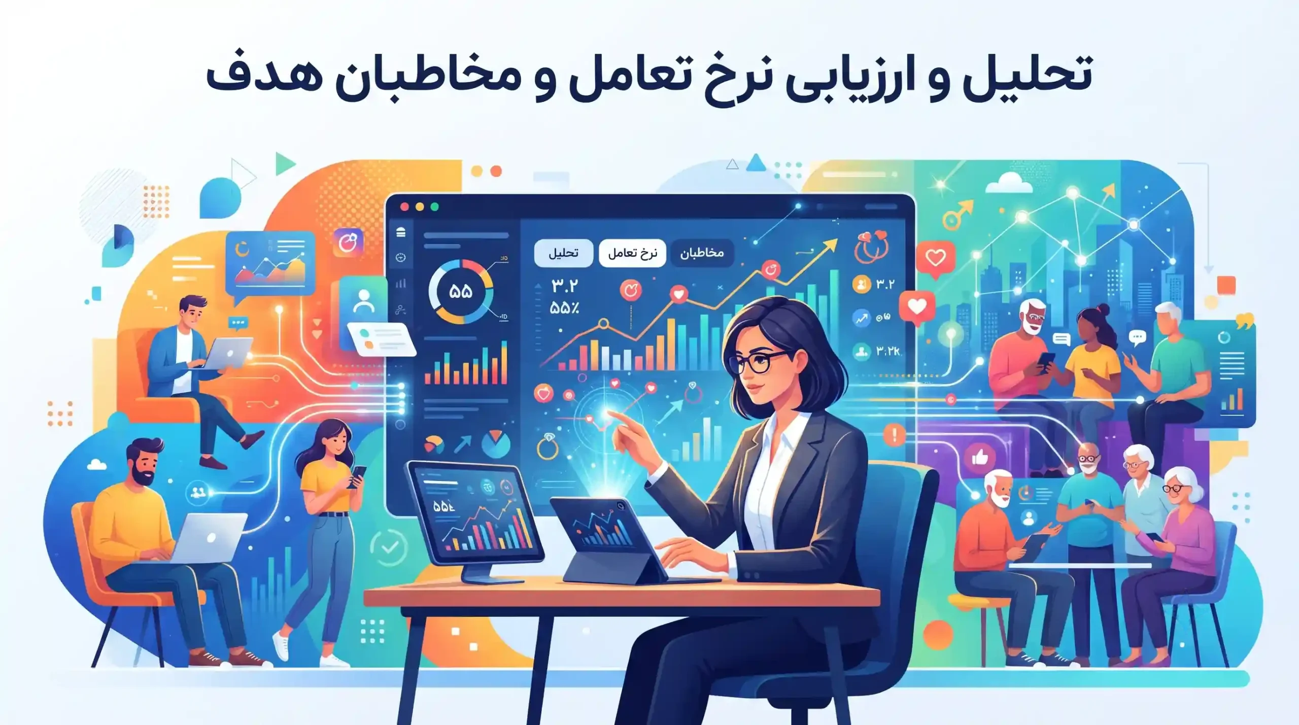 📊 تحلیل و ارزیابی نرخ تعامل و مخاطبان هدف