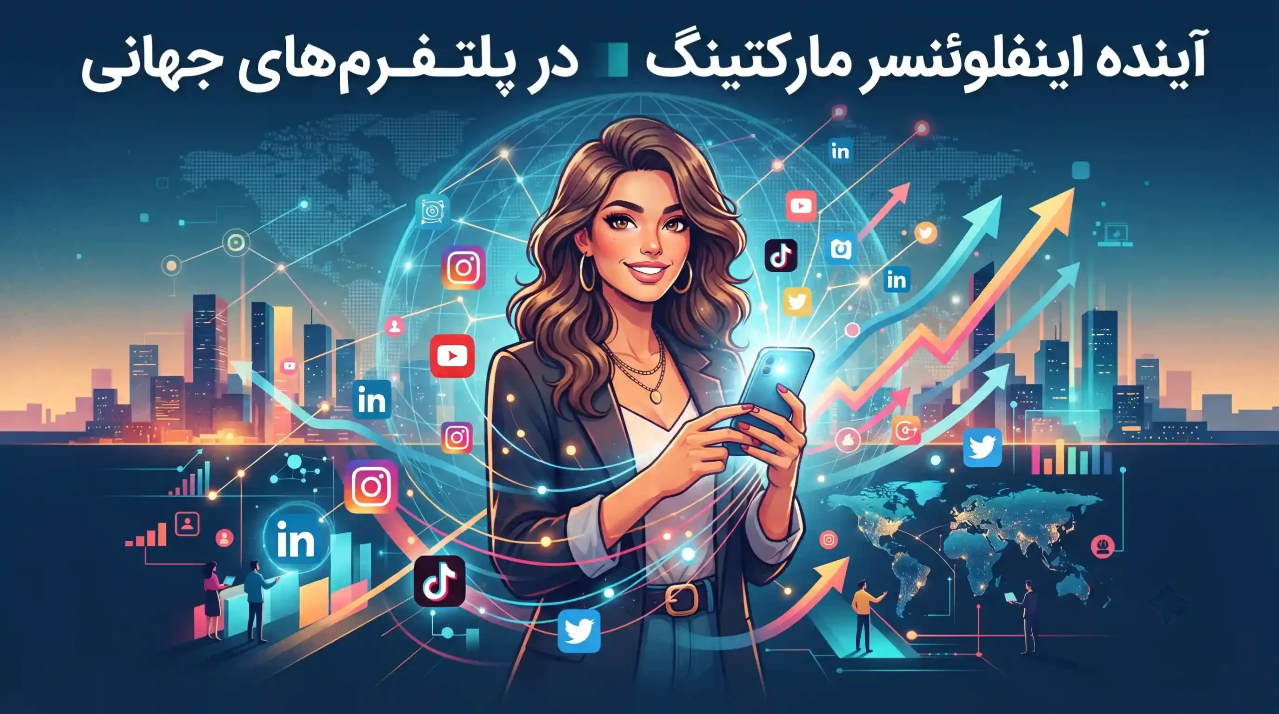 🔮 آینده اینفلوئنسر مارکتینگ در پلتفرم‌های جهانی