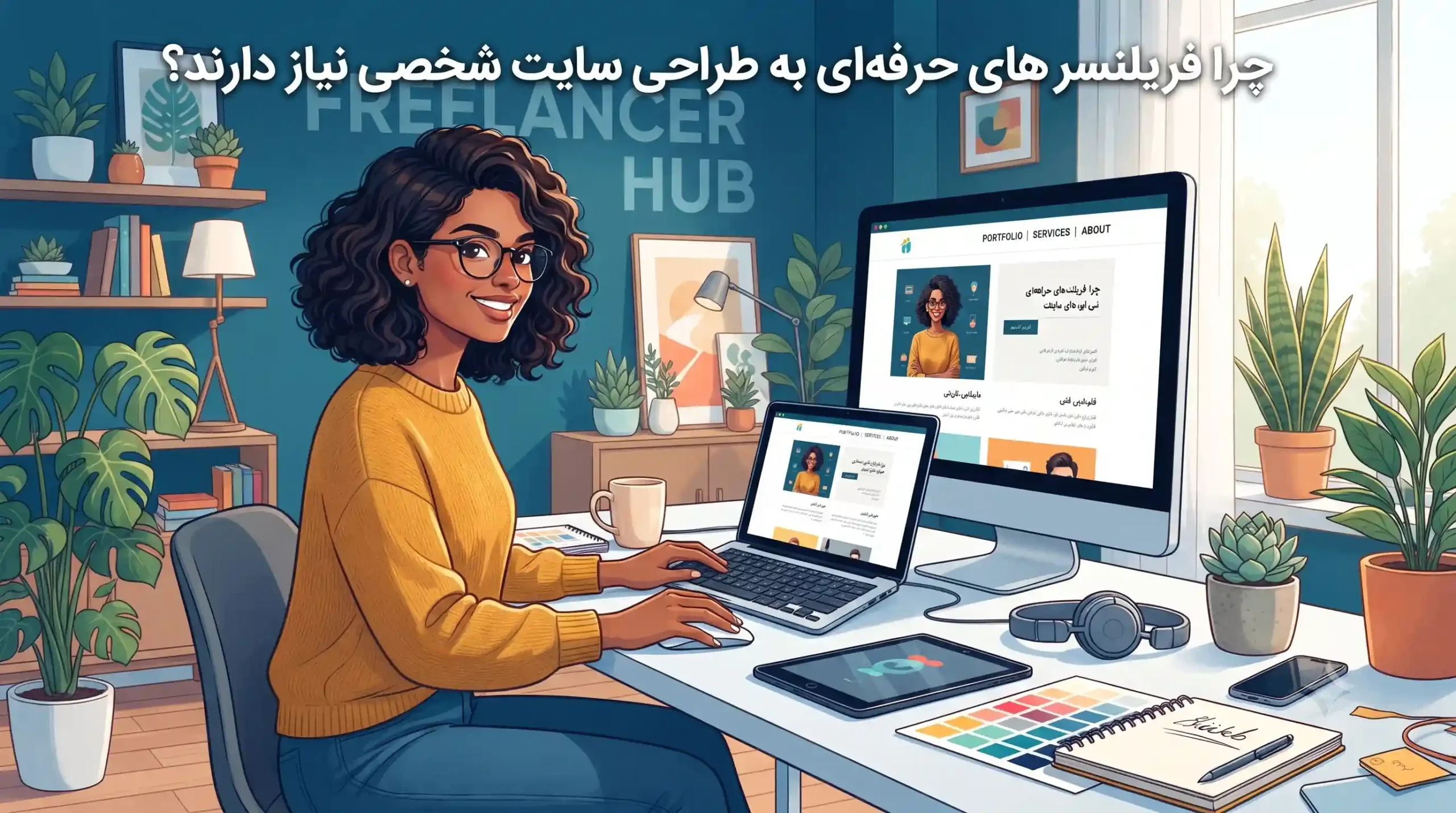 🌐 چرا فریلنسرهای حرفهای به طراحی سایت شخصی نیاز دارند؟