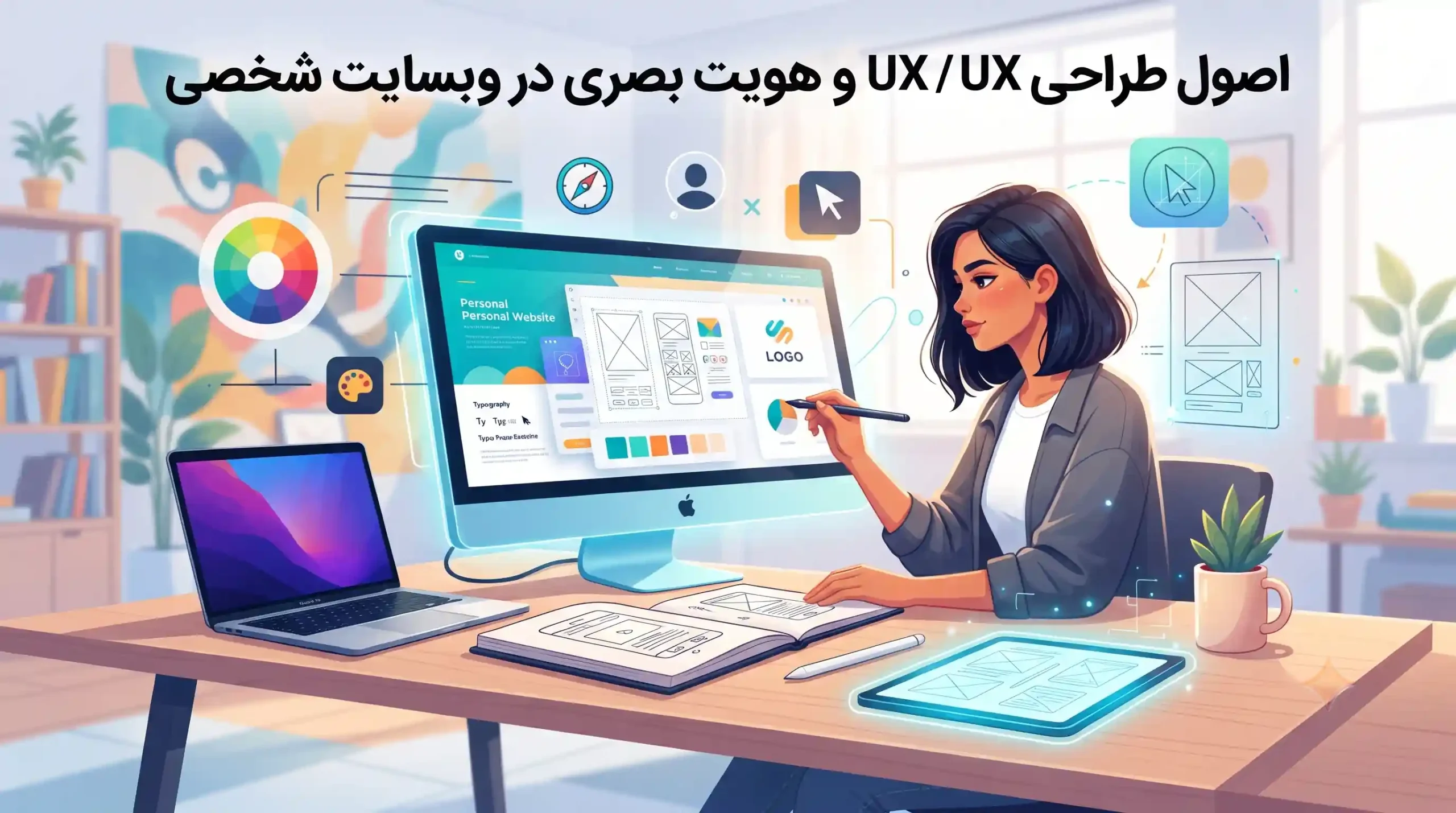 🎨 اصول طراحی UX / UI و هویت بصری در وبسایت شخصی