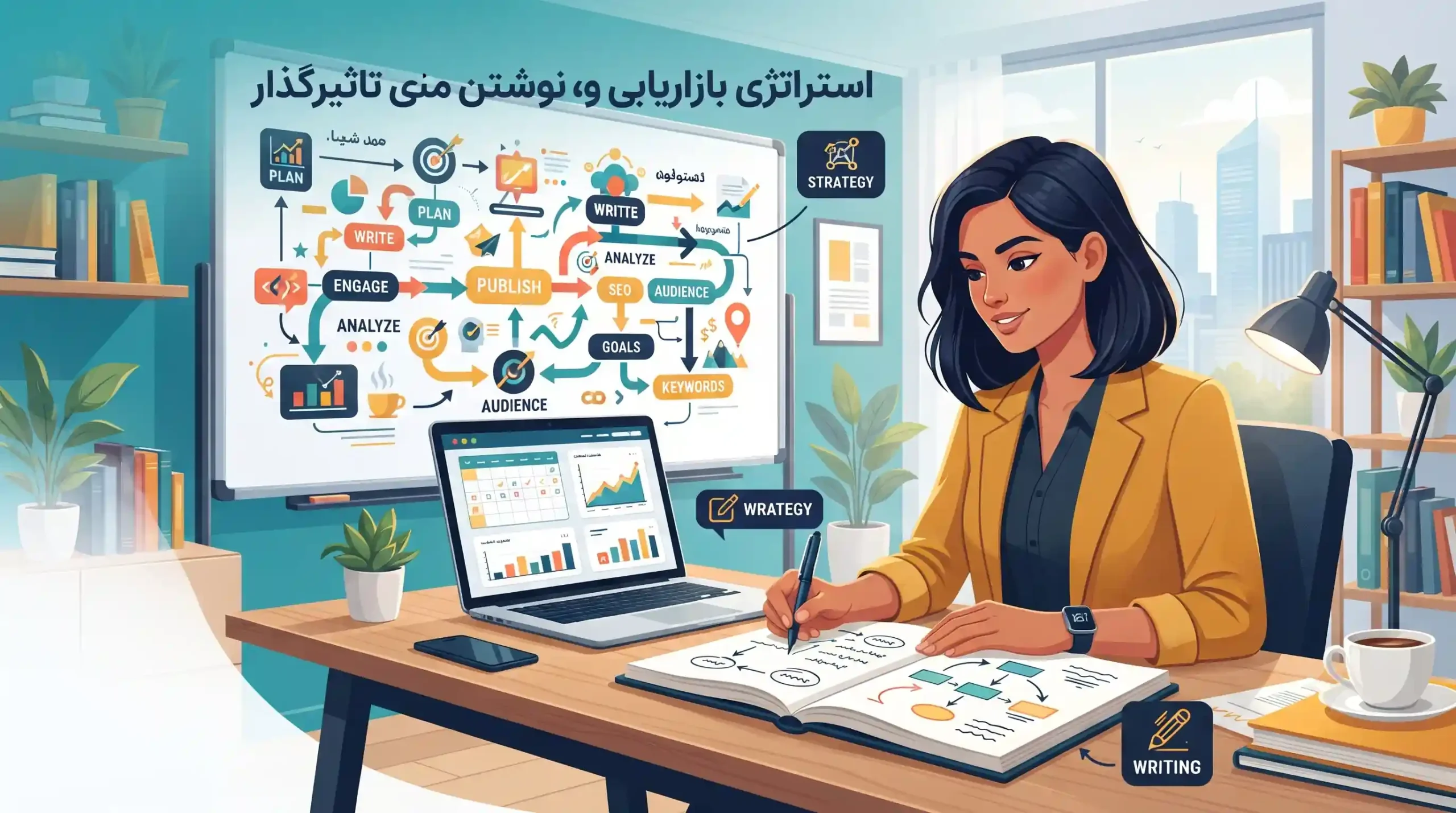 📝 استراتژی بازاریابی محتوا و نوشتن متنهای تاثیرگذار