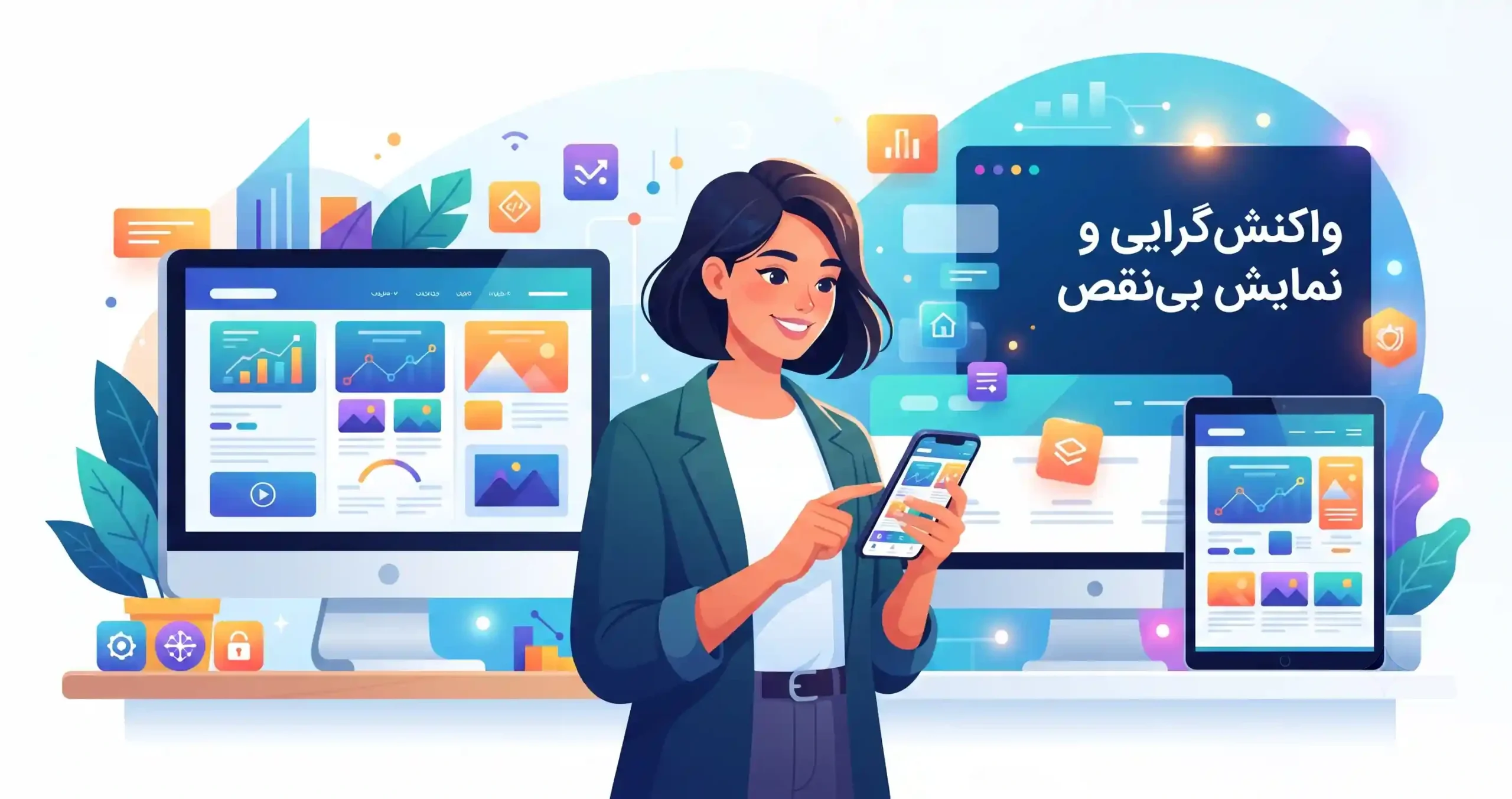 📱 واکنش‌گرایی و نمایش بی‌نقص در موبایل