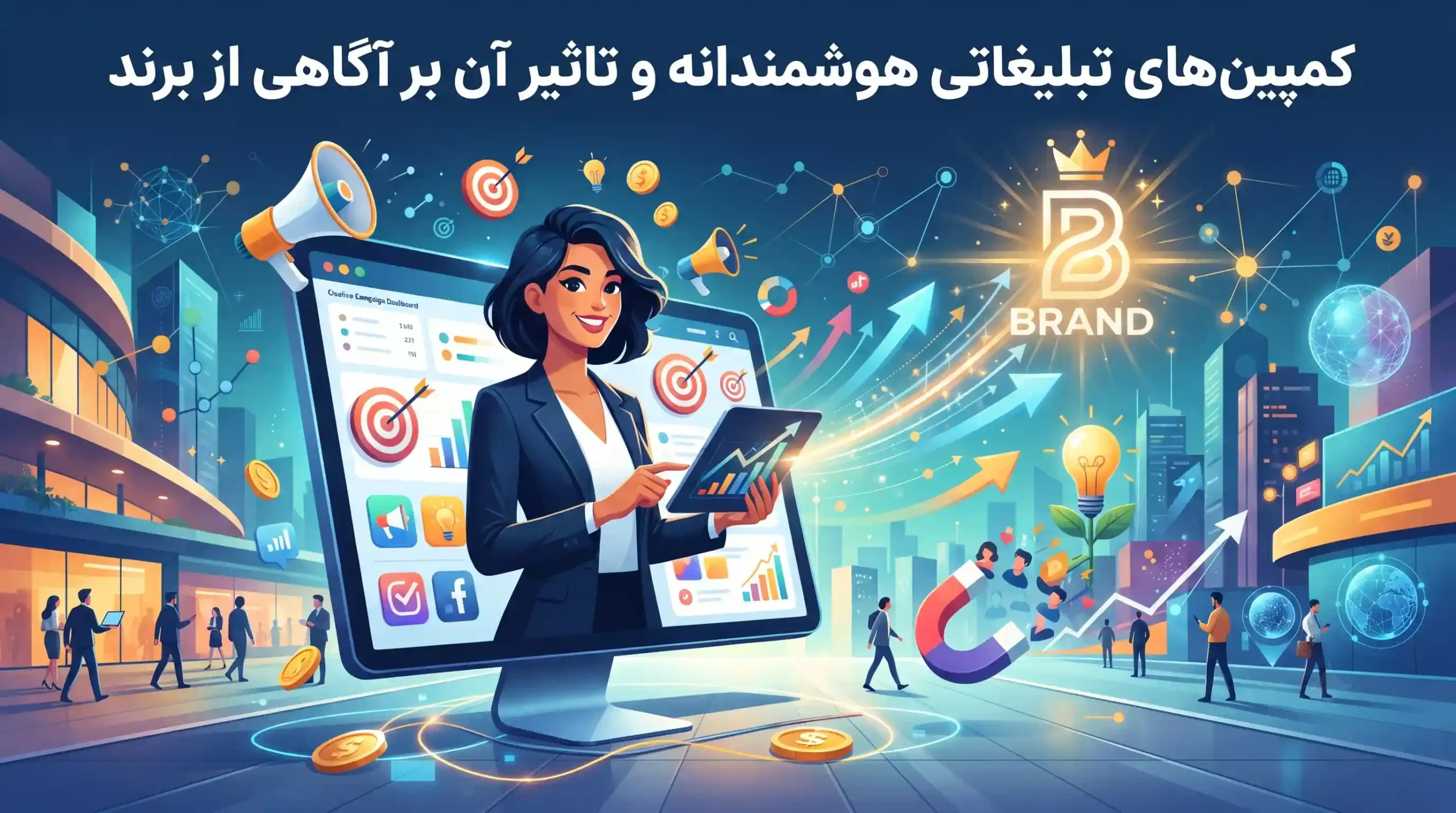 📊 کمپینهای تبلیغاتی هوشمندانه و تاثیر آن بر آگاهی از برند