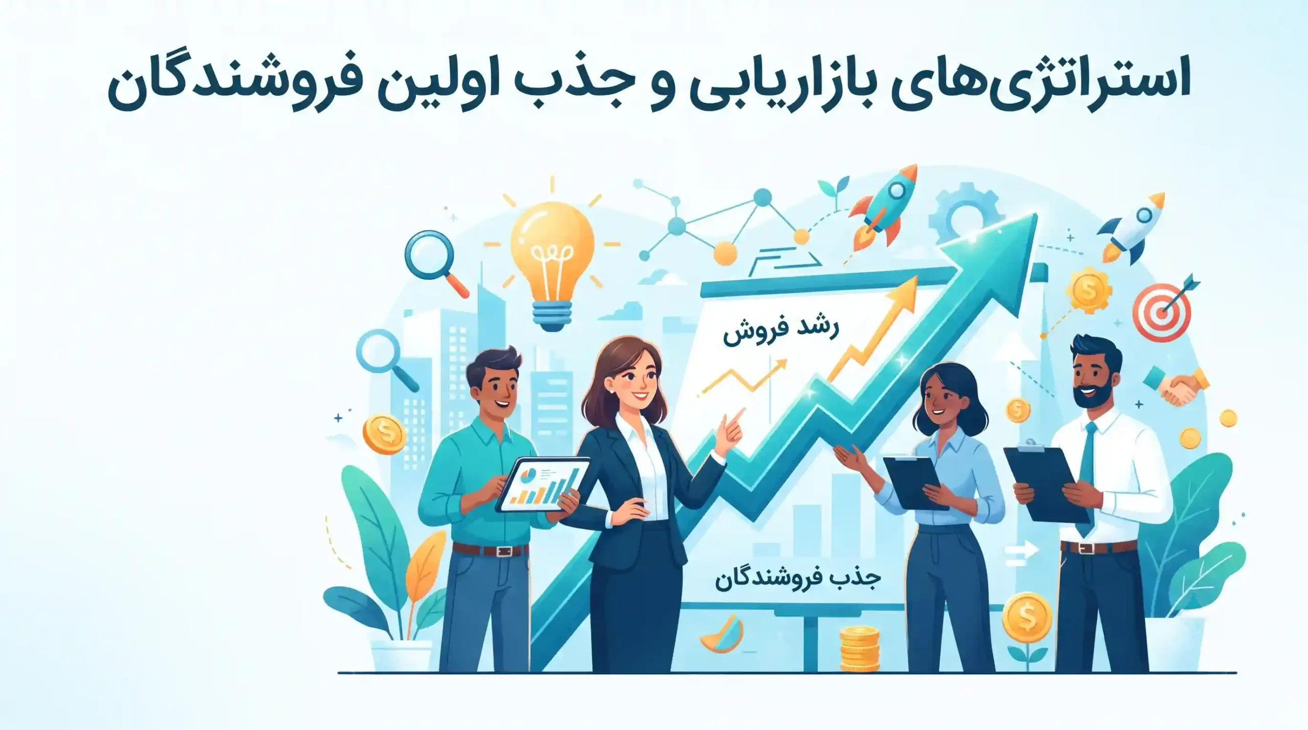📈 استراتژی‌های بازاریابی و جذب اولین فروشندگان