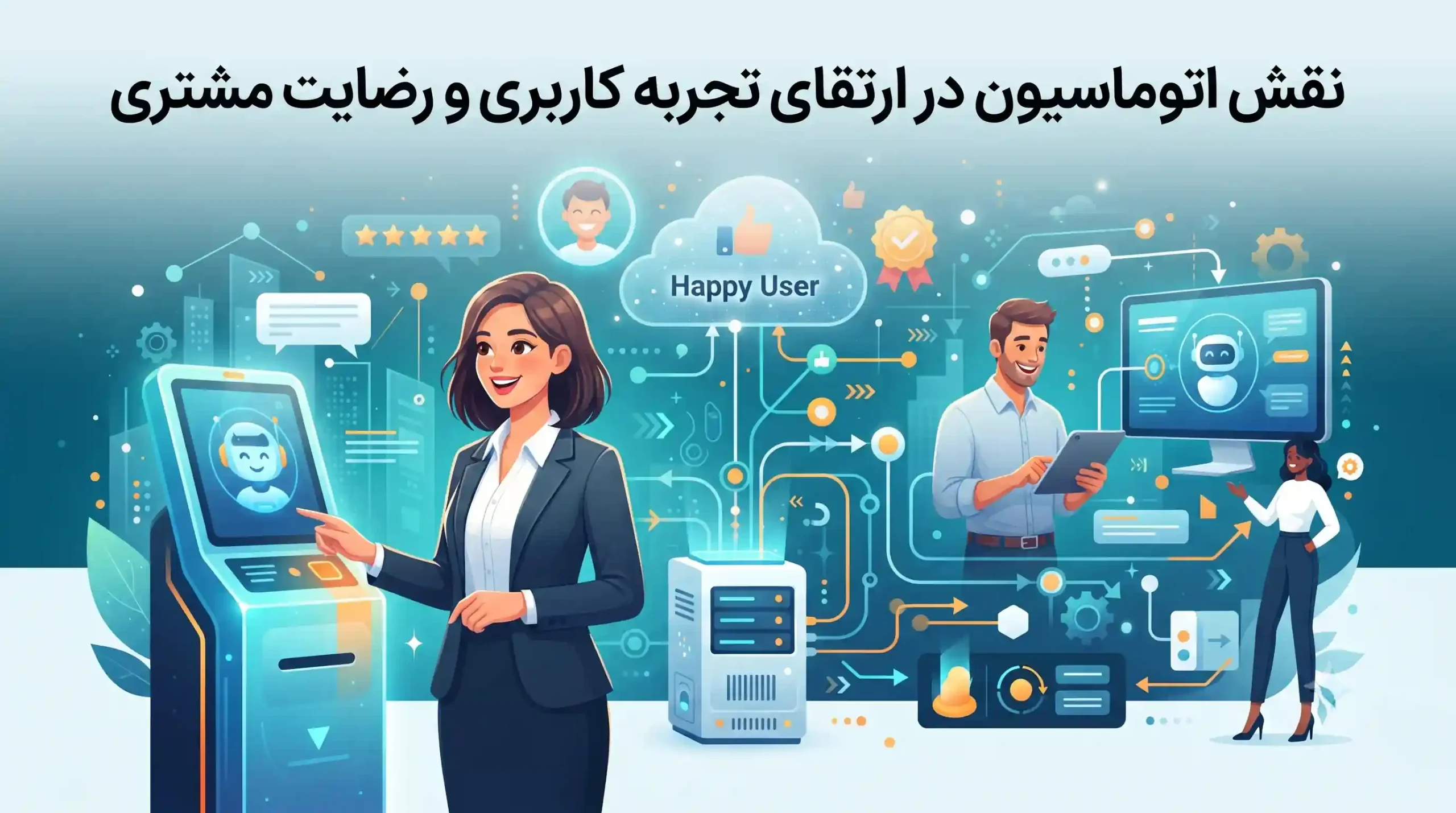 💎 نقش اتوماسیون در ارتقای تجربه کاربری و رضایت مشتری