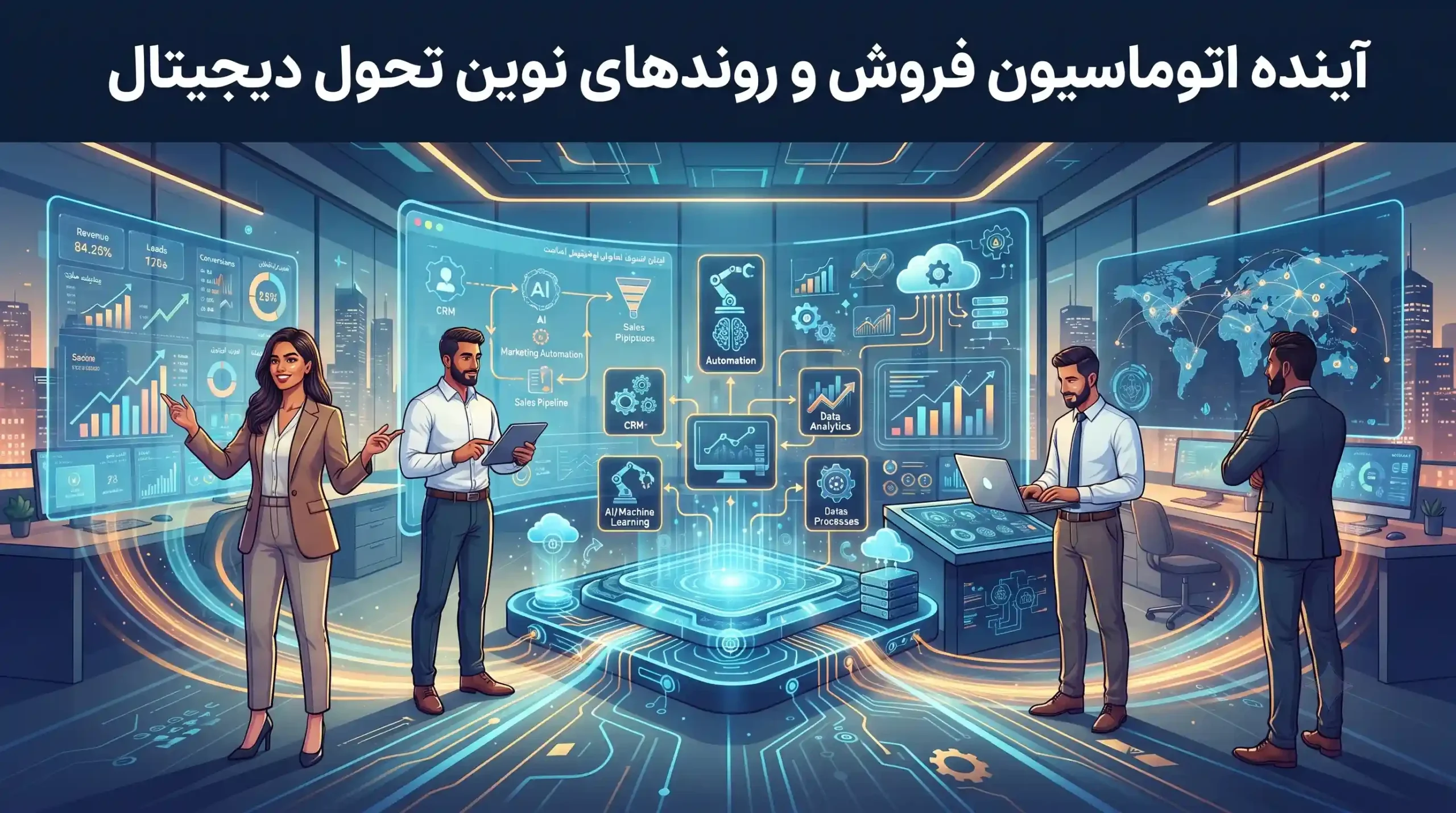 🔮 آینده اتوماسیون فروش و روندهای نوین تحول دیجیتال