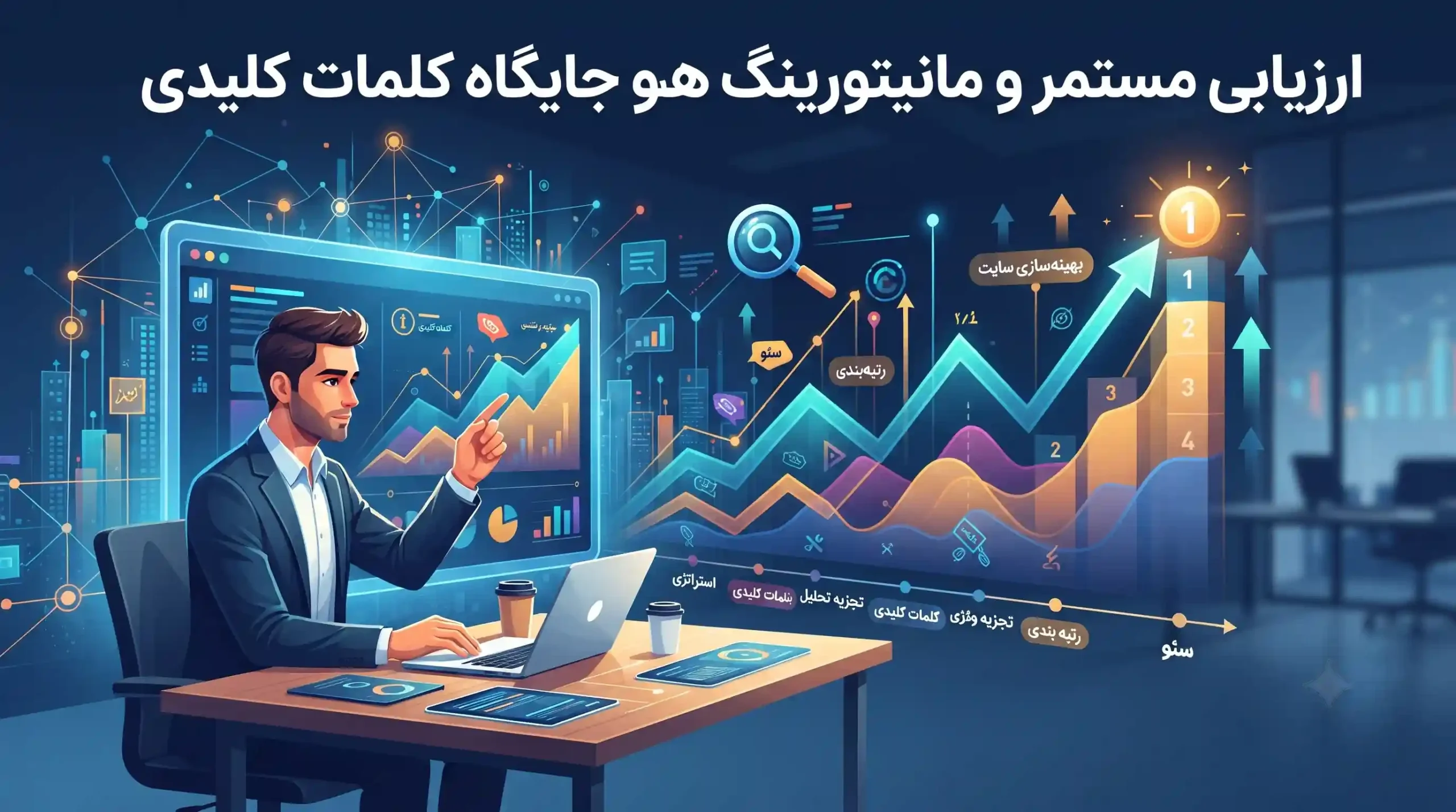 🎯 ارزیابی مستمر و مانیتورینگ جایگاه کلمات کلیدی