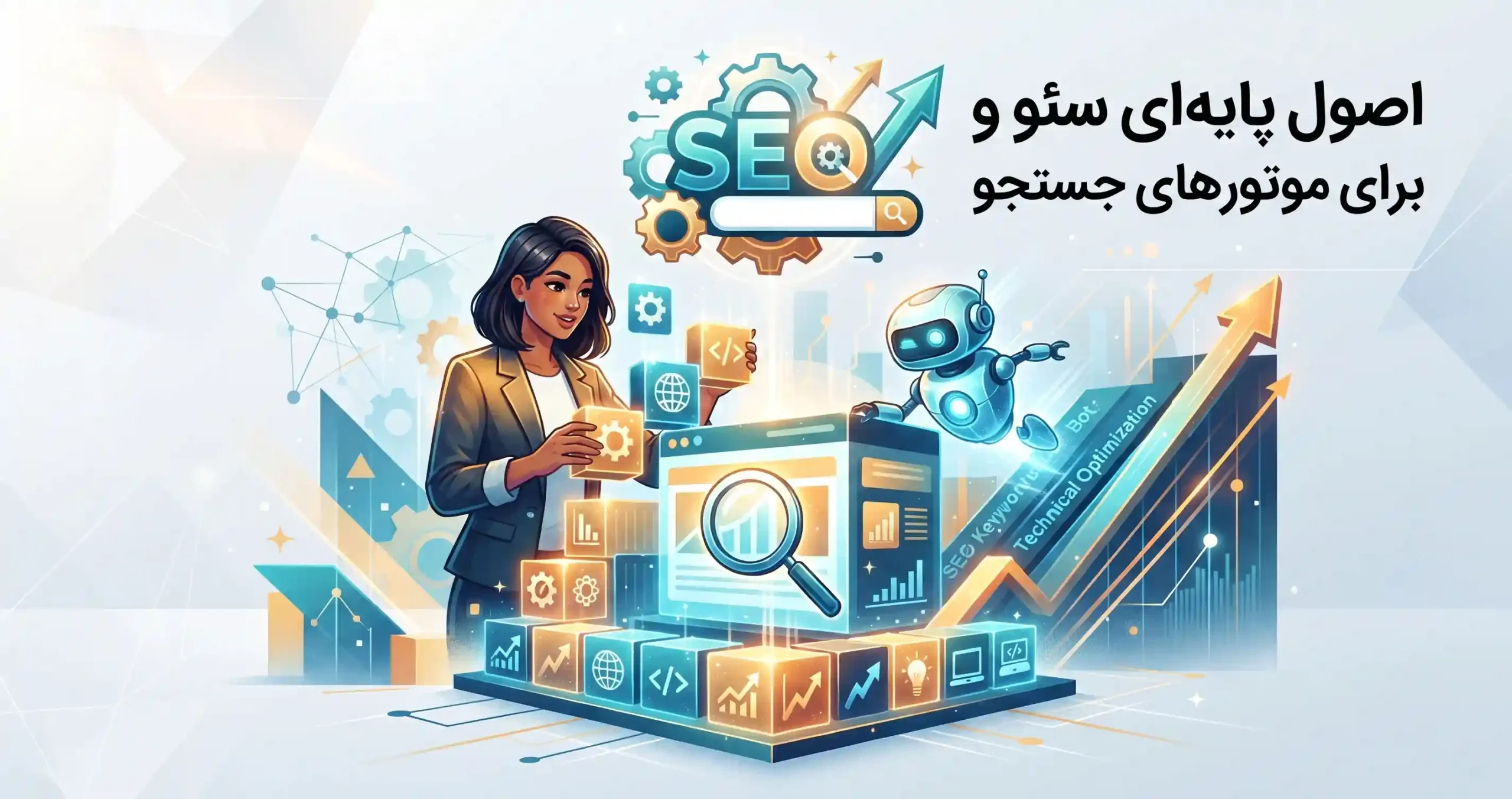 🔍 اصول پایهای سئو و بهینهسازی فنی برای موتورهای جستجو