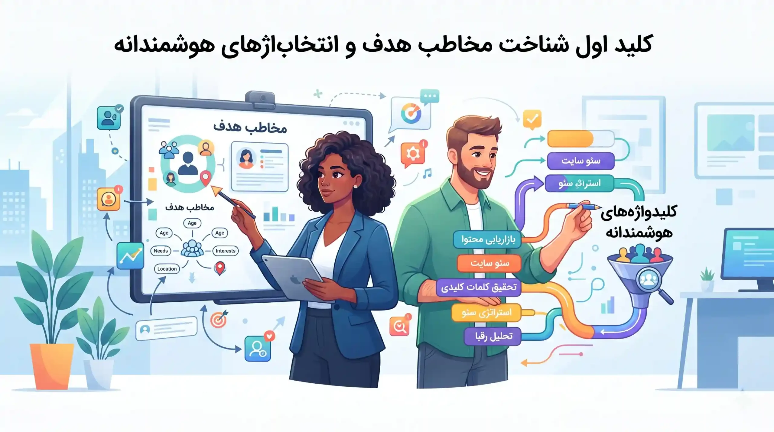 🔑 کلید اول شناخت مخاطب هدف و انتخاب کلیدواژه‌های هوشمندانه