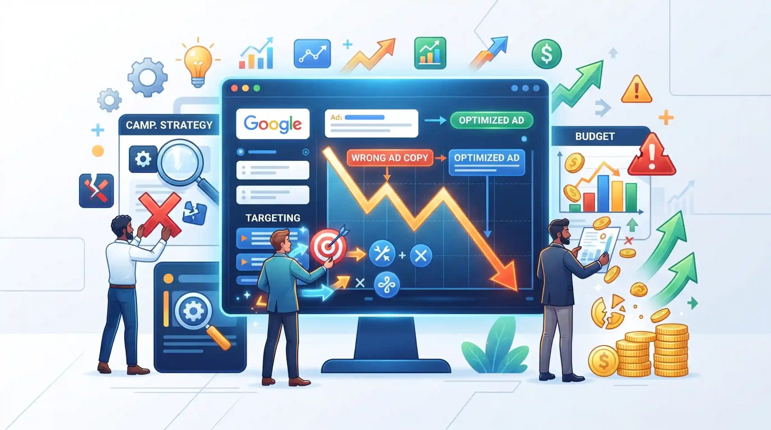 🛠️ اشتباهات رایج در مدیریت کمپین تبلیغاتی گوگل ادز