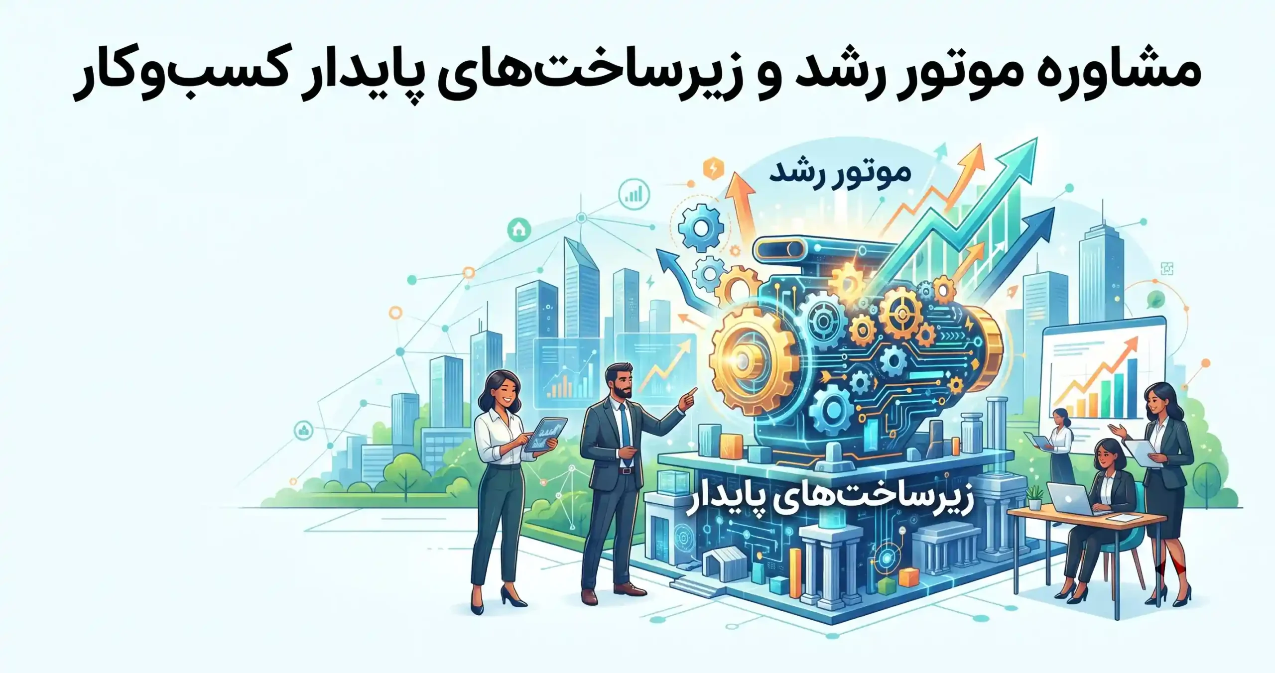 📈 مشاوره موتور رشد و زیرساخت‌های پایدار کسب‌وکار