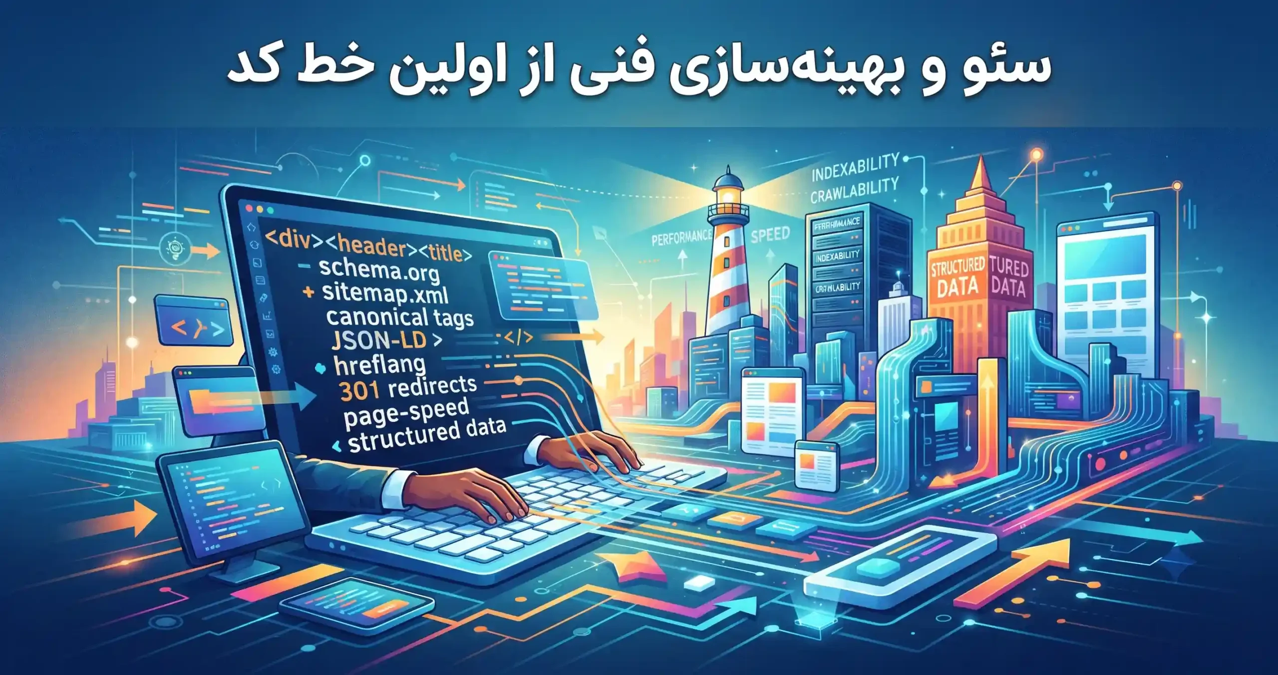 🔍 سئو و بهینهسازی فنی از اولین خط کد