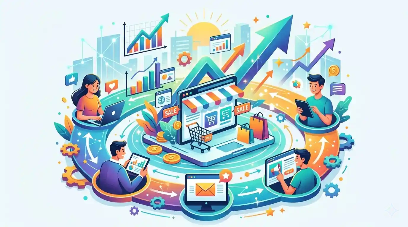 📈 افزایش فروش اینترنتی با بازاریابی ۳۶۰ درجه