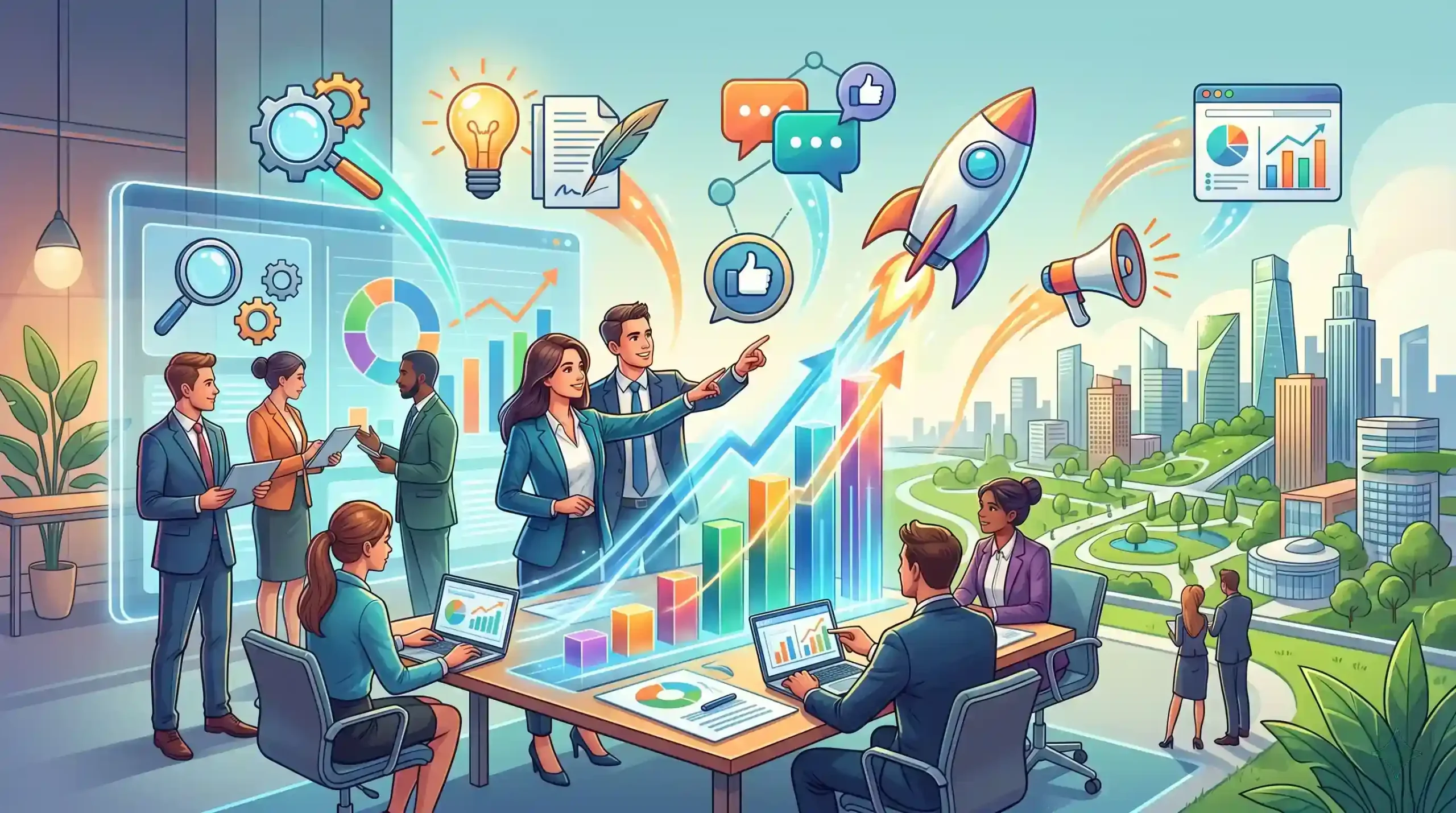 🎯 نقش شرکت دیجیتال مارکتینگ رسا وب آفرین در رشد کسب‌وکارها