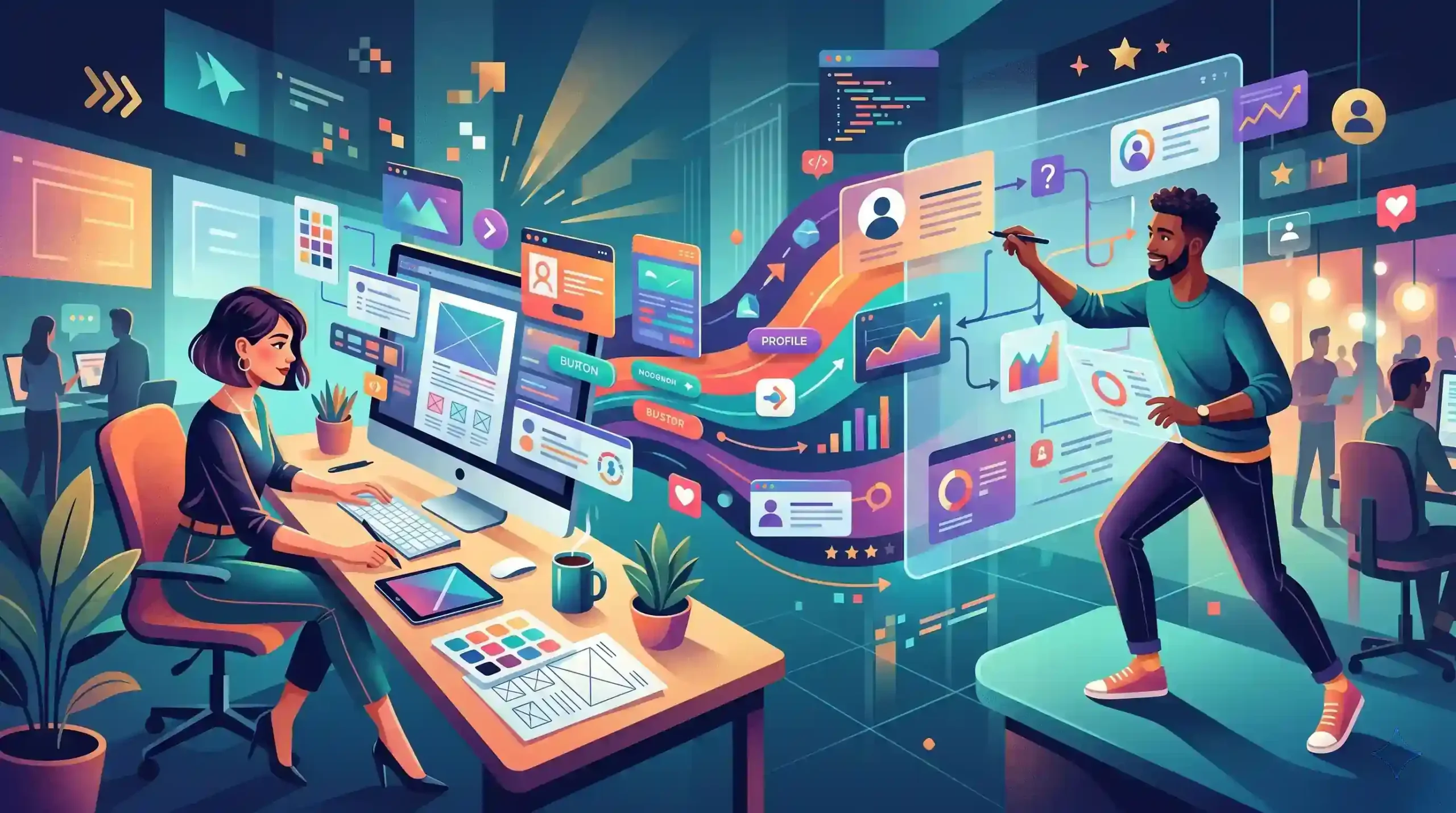 💻 طراحی وب‌سایت و تجربه کاربری UI / UX متمایز
