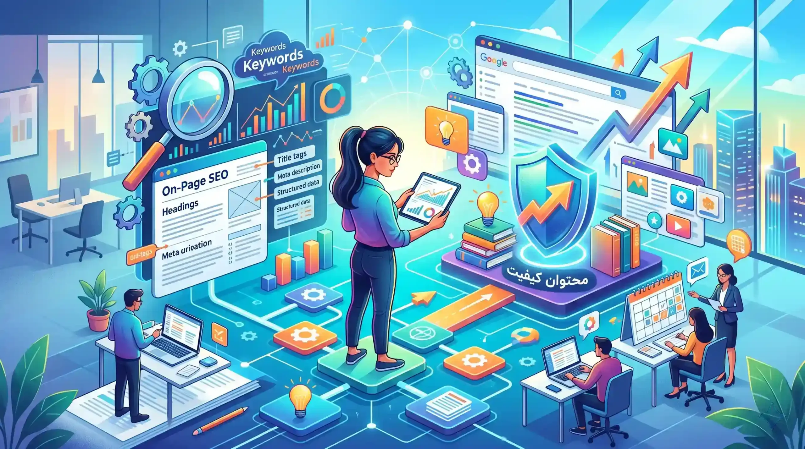 📝 مرحله سوم سئو داخلی و استراتژی تولید محتوا