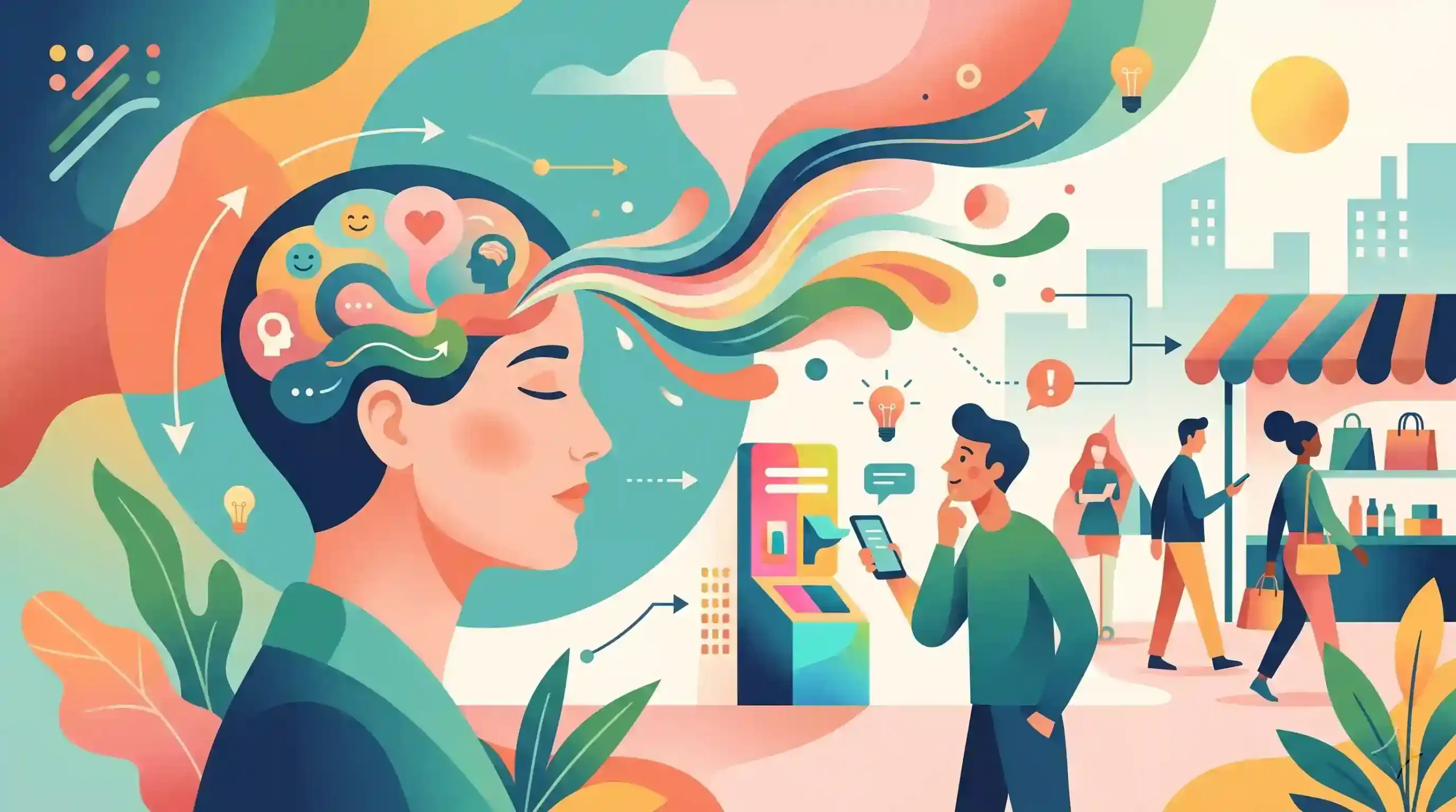 🧠 روانشناسی رنگها و تاثیر آن بر رفتار مشتری