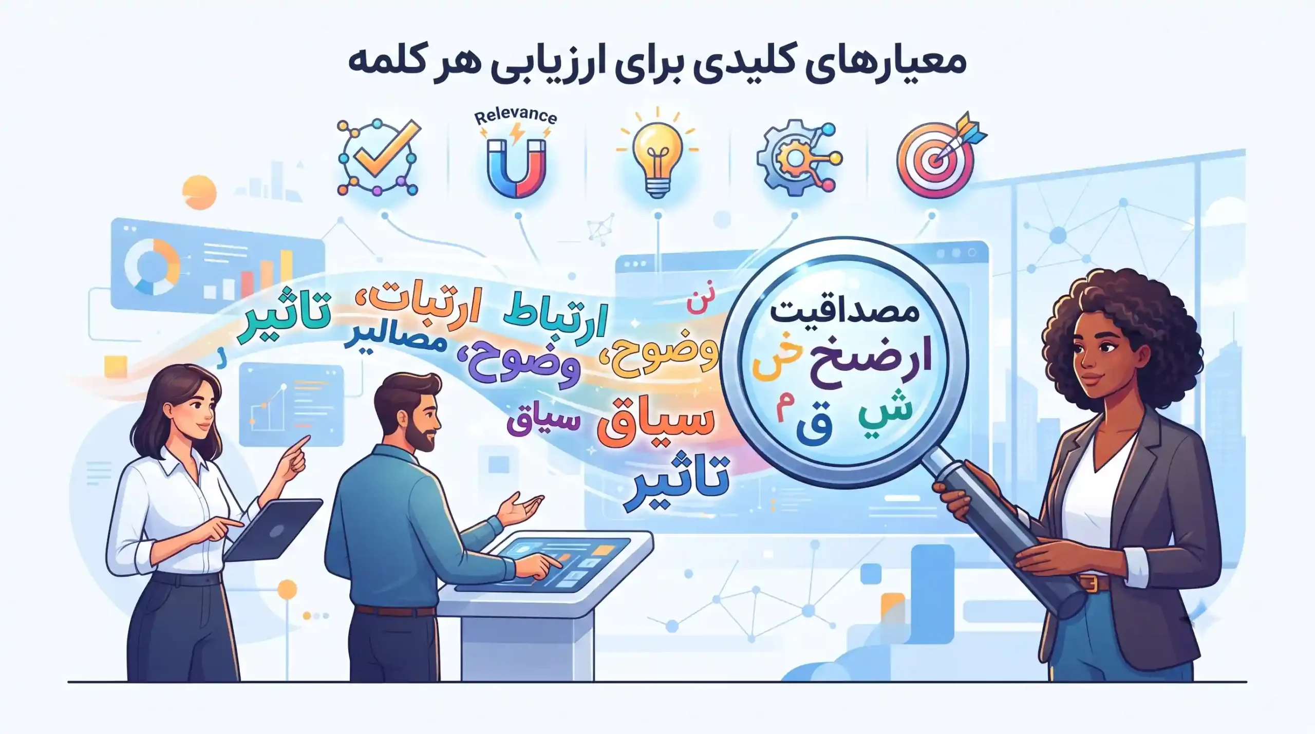 📊 معیارهای کلیدی برای ارزیابی هر کلمه