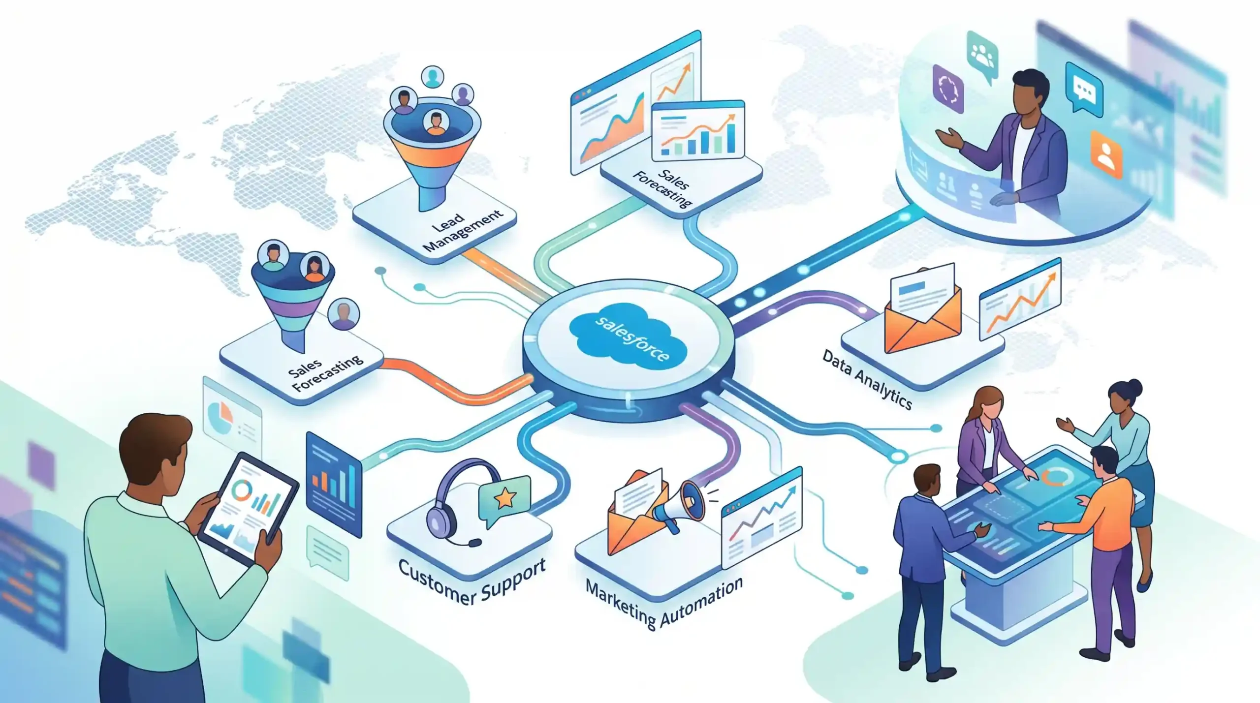 🛠️ معرفی پلتفرم قدرتمند Salesforce پیشتاز جهانی در مدیریت ارتباط با مشتری