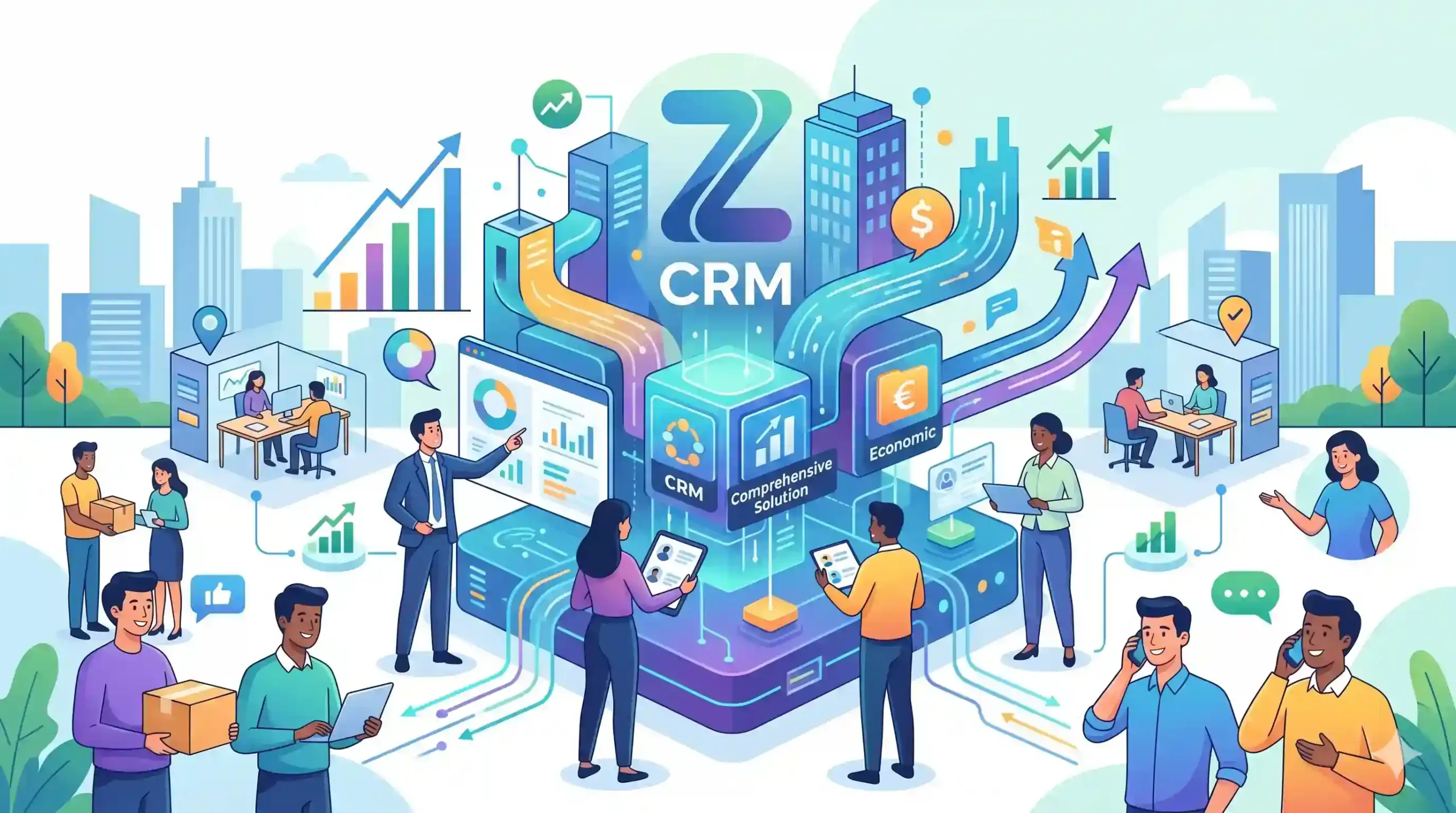 ⚙️ پلتفرم Zoho CRM راهکاری جامع و اقتصادی برای کسبوکارهای پویا
