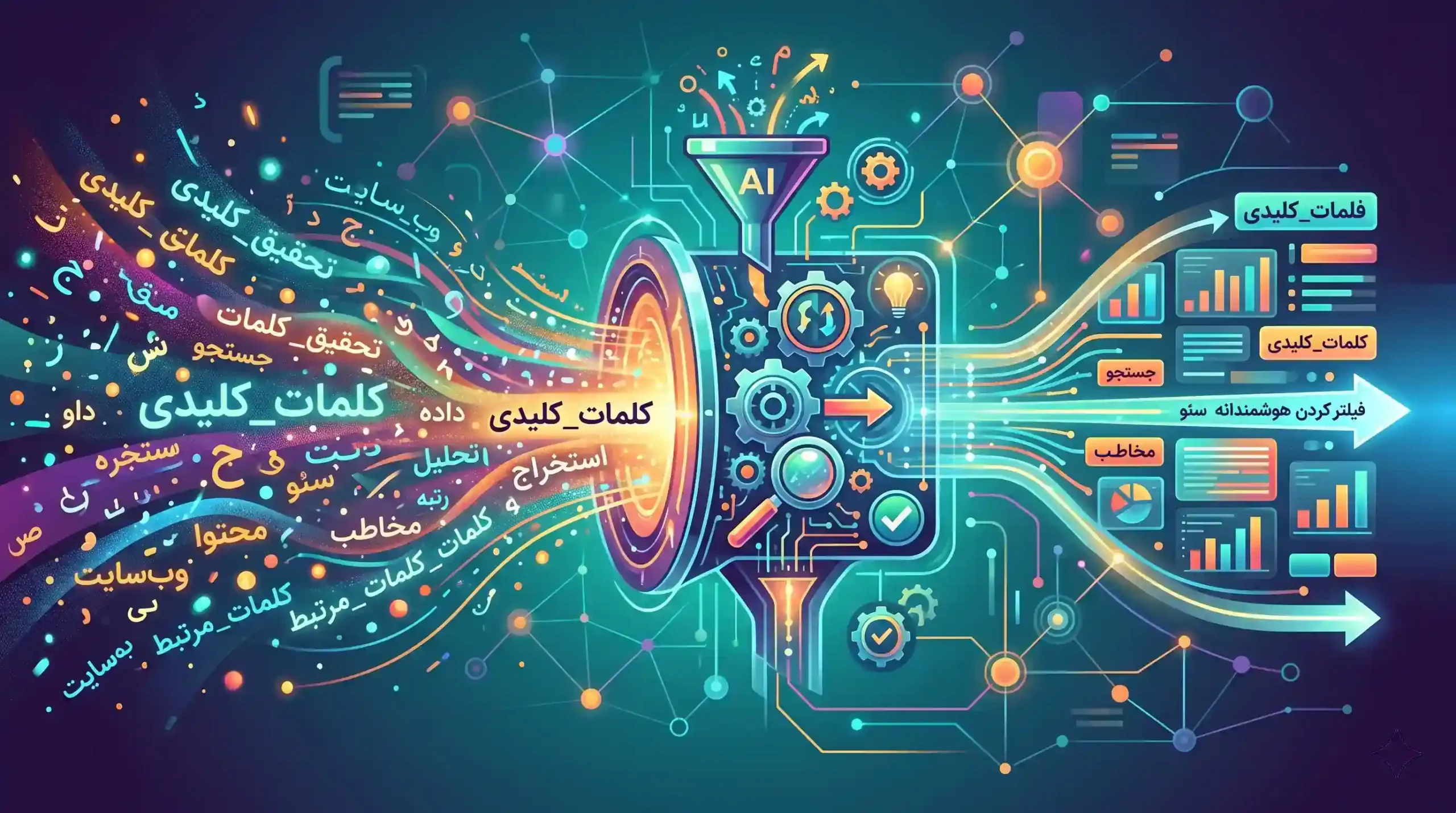 🔍 فیلتر کردن هوشمندانه و پیشرفته کلمات کلیدی استخراجشده