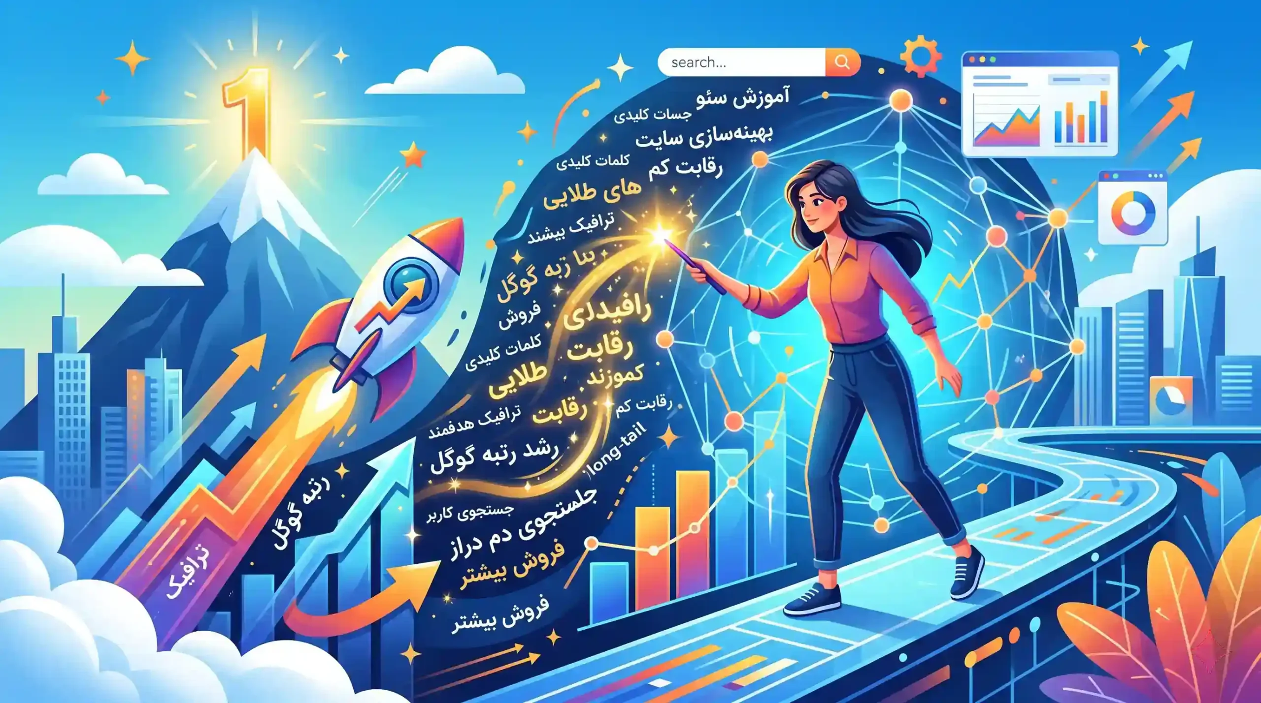 💡 شناسایی کلمات کلیدی دم دراز و طلایی برای جهش سریع رتبه سایت