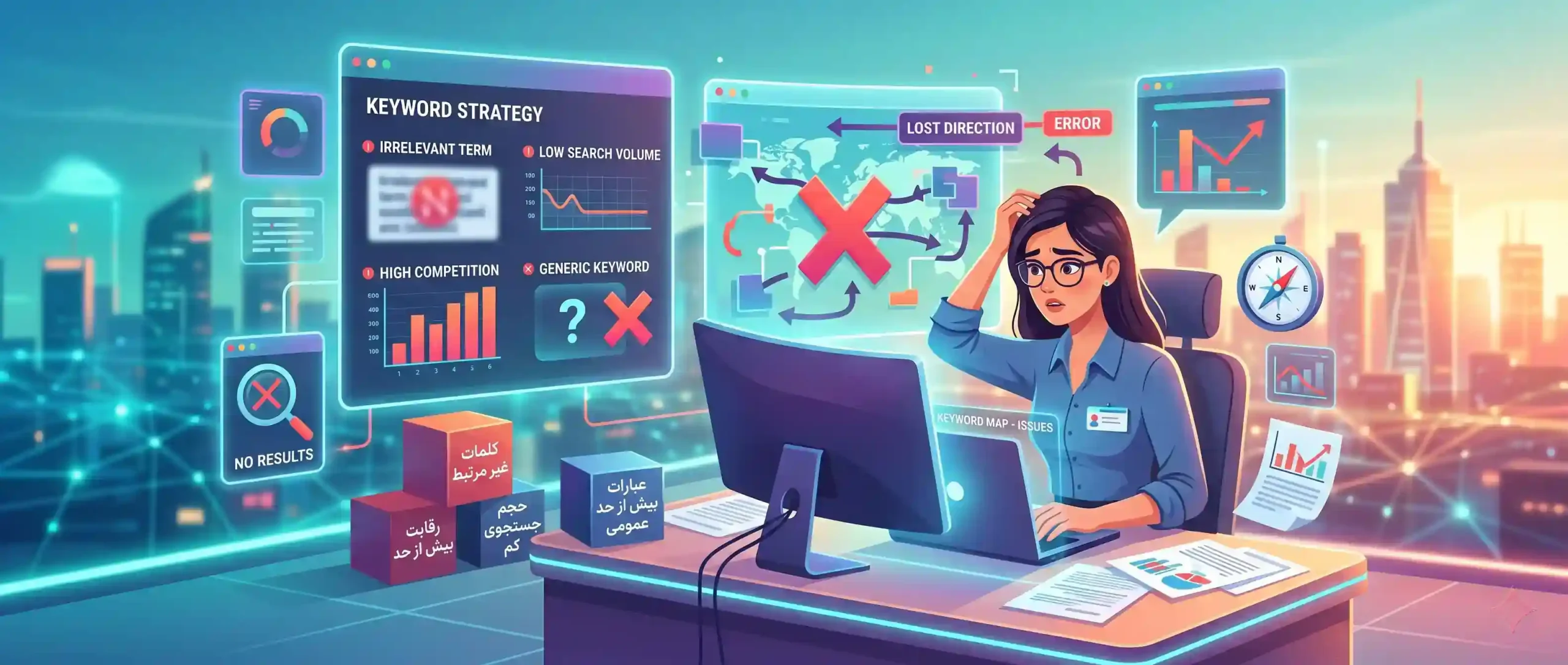 🚫 اشتباهات رایج در فرآیند تحقیق کلمات کلیدی