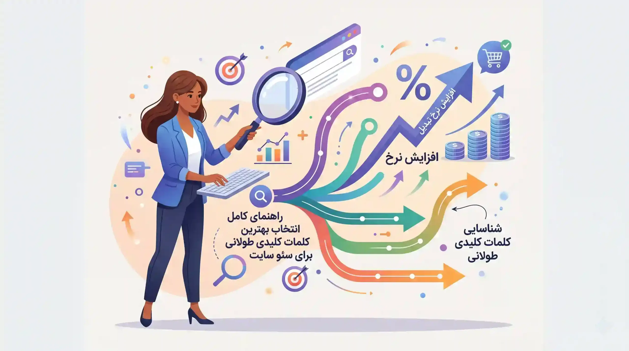💎 شناسایی کلمات کلیدی طولانی یا Long-tail Keywords برای افزایش نرخ تبدیل