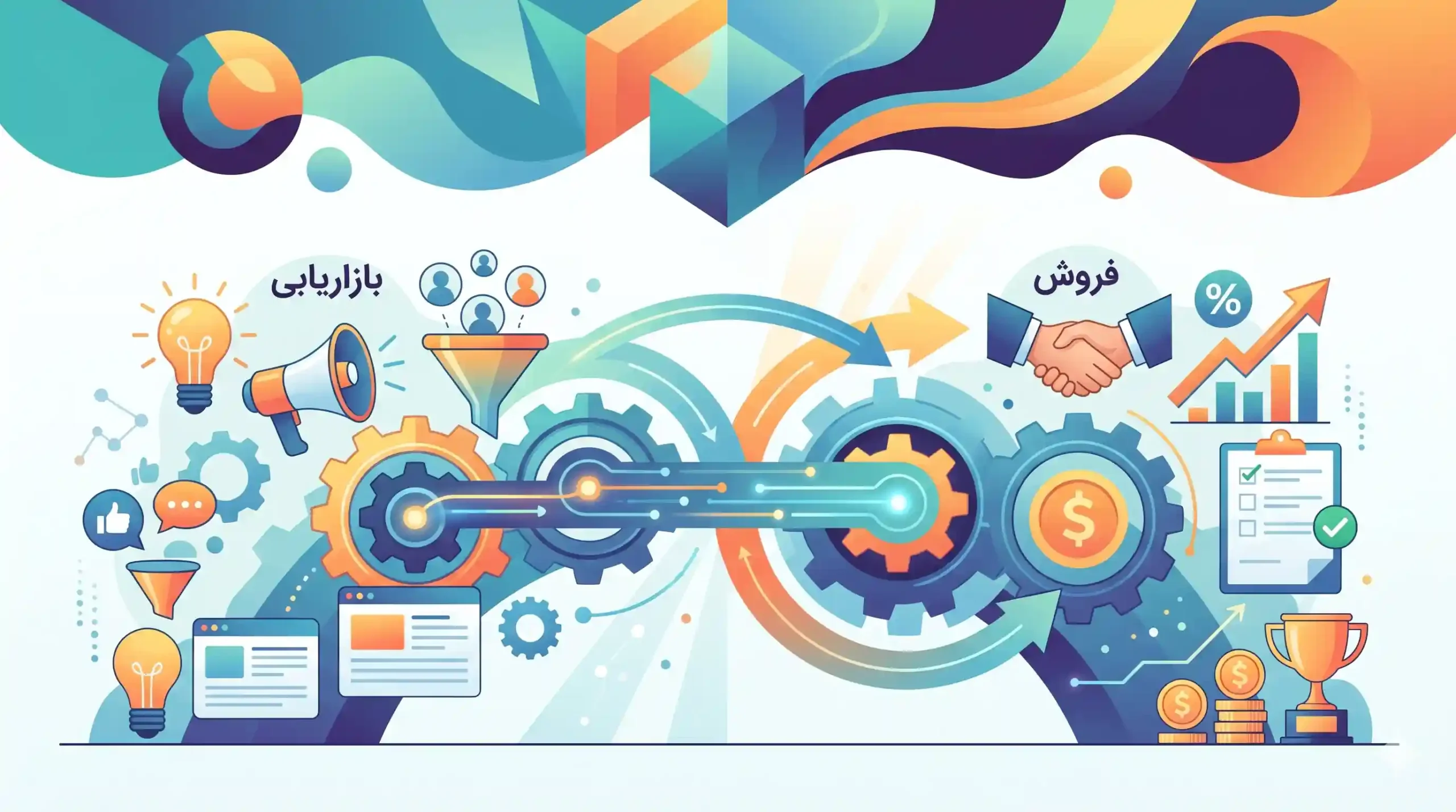 📊 همگامسازی بازاریابی و فروش با متدهای رسا وب آفرین