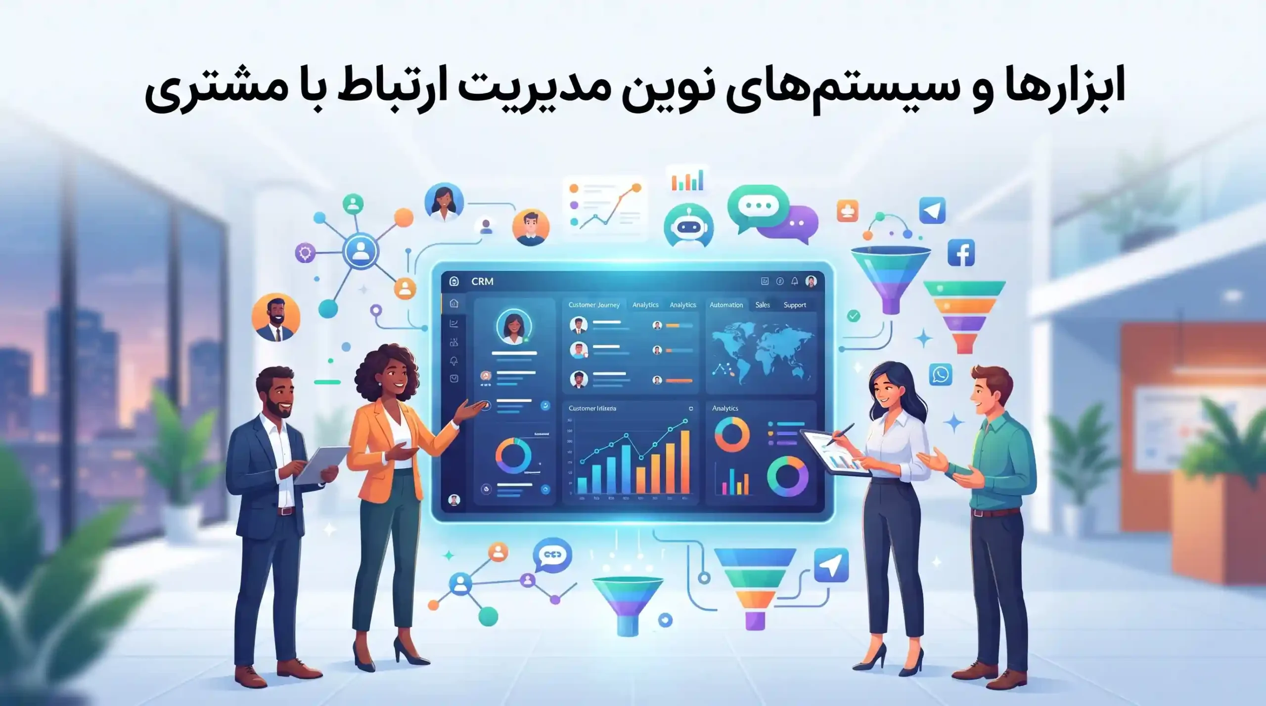 ⚙️ ابزارها و سیستمهای نوین مدیریت ارتباط با مشتری