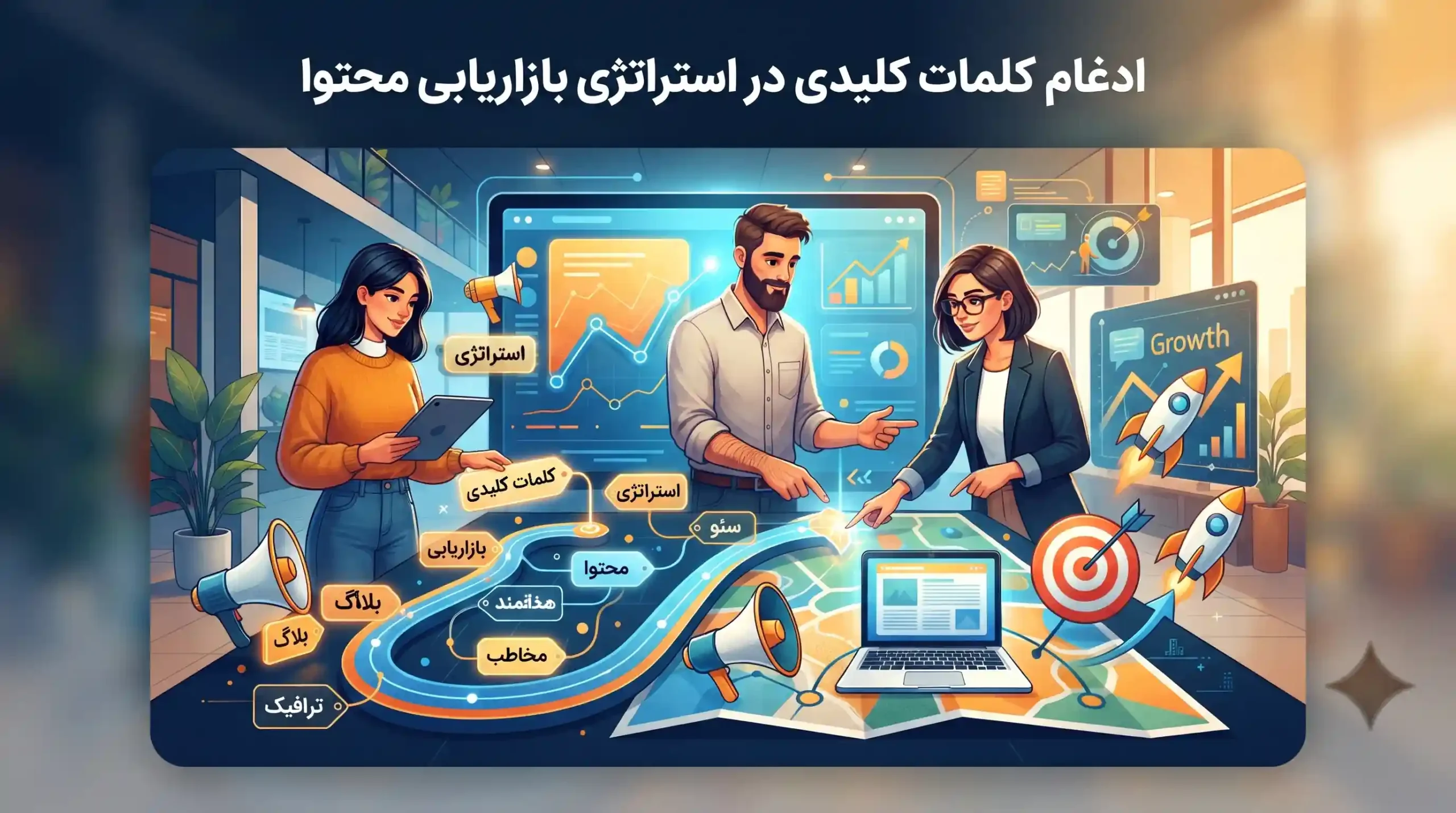 📝 ادغام کلمات کلیدی در استراتژی بازاریابی محتوا