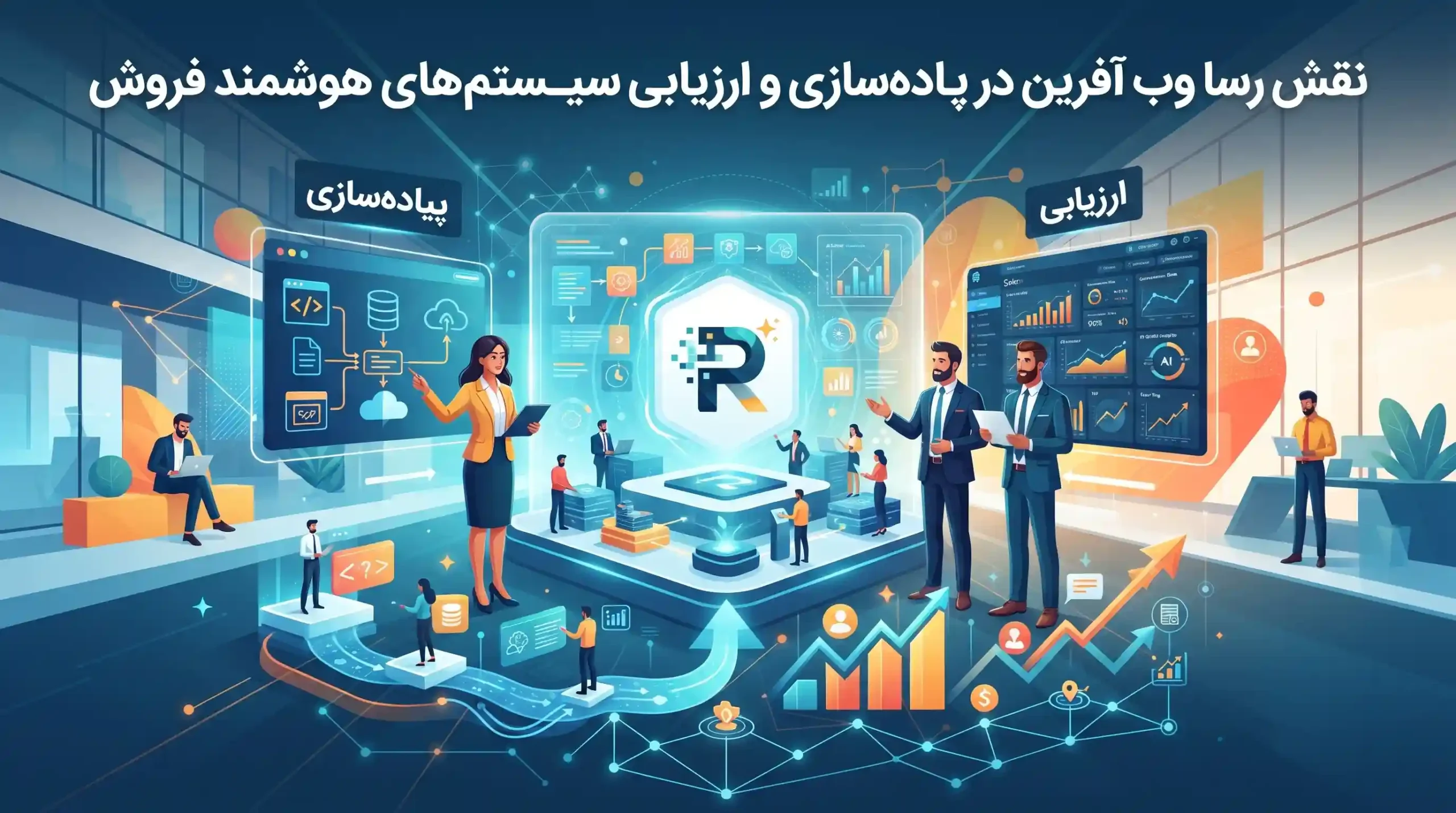 🎯 نقش رسا وب آفرین در پیادهسازی و ارزیابی سیستمهای هوشمند فروش