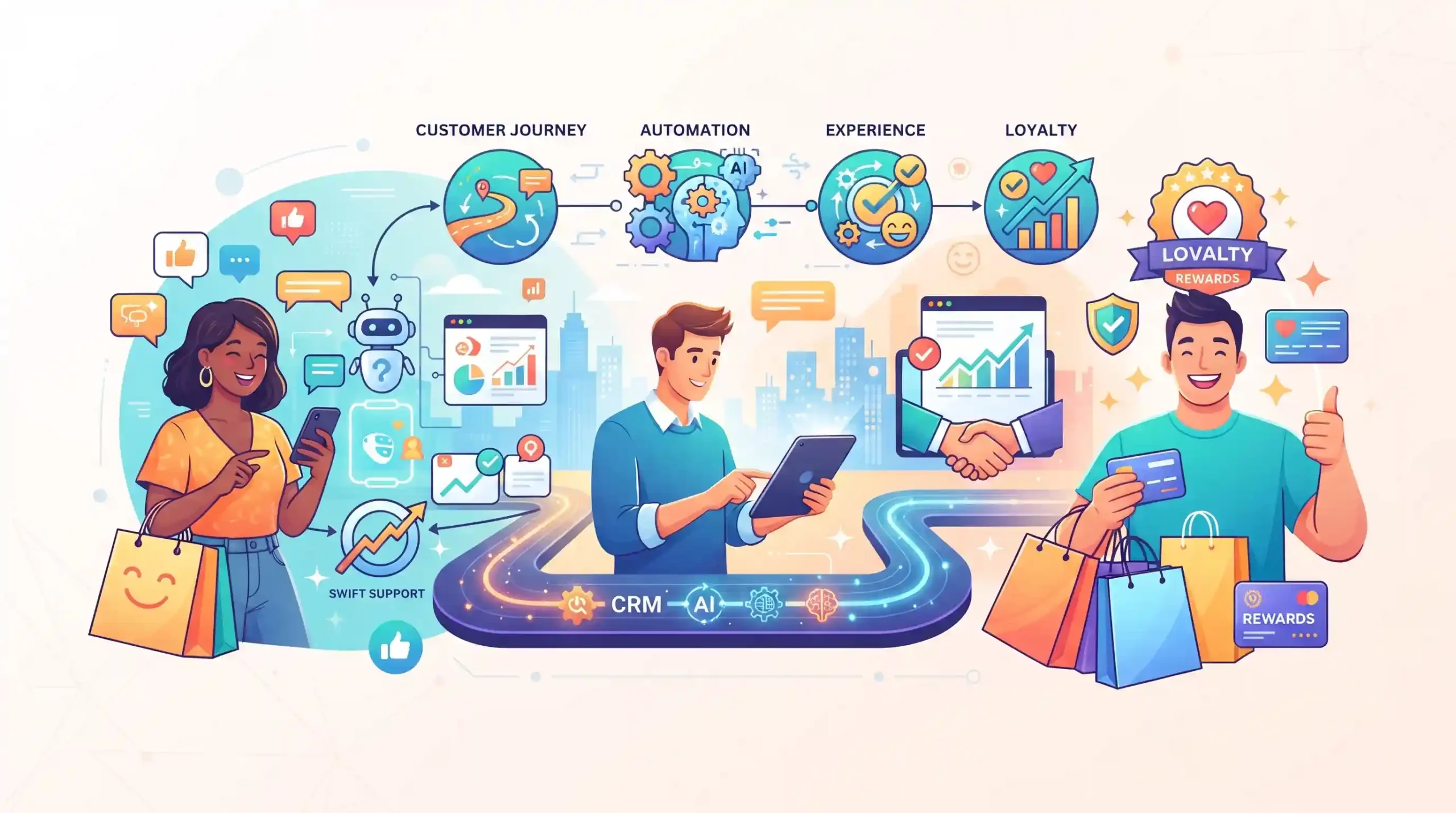 👥 تاثیر اتوماسیون بر بهبود تجربه مشتری و وفادارسازی خریداران