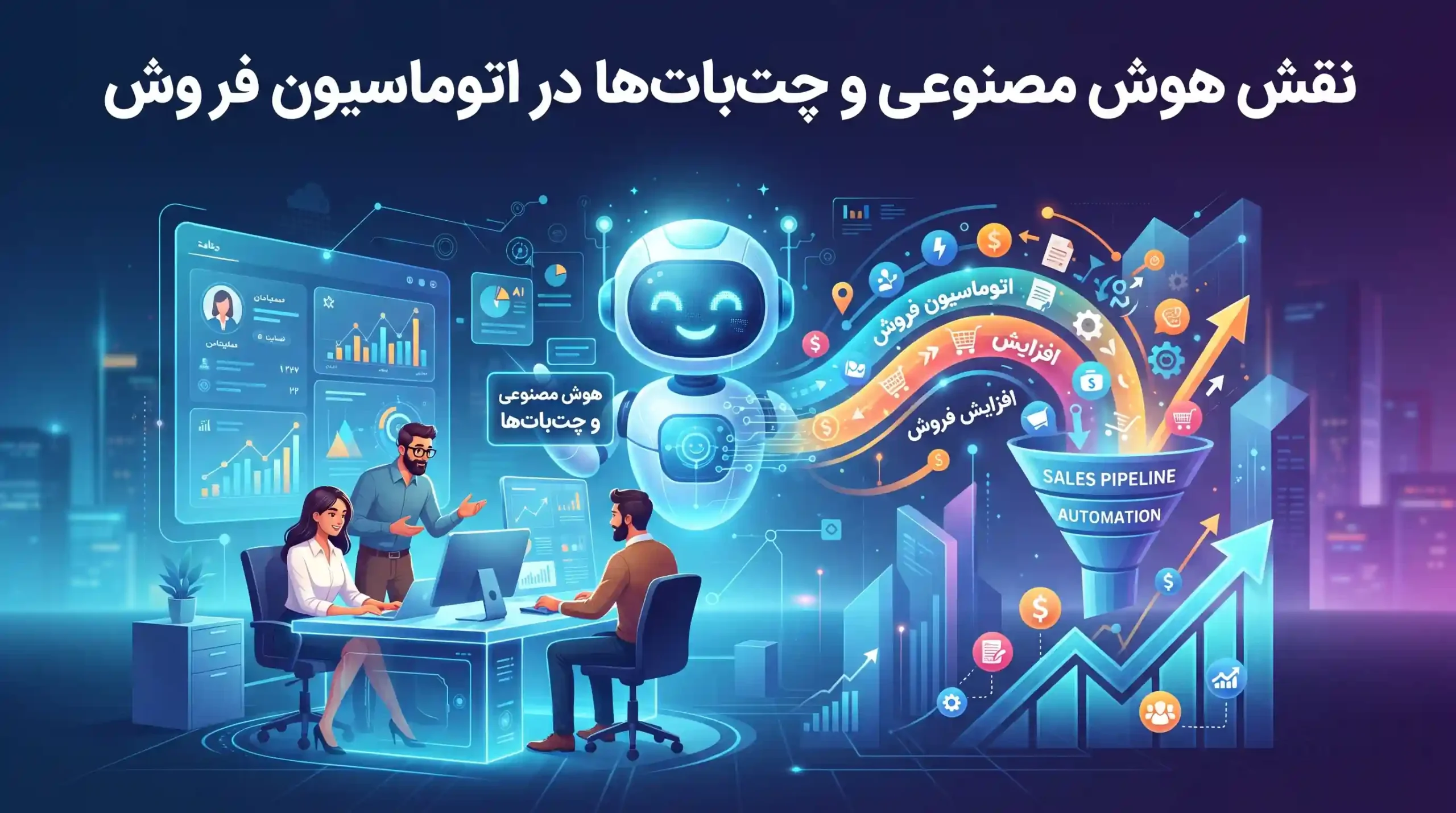 🧠 نقش هوش مصنوعی و چت‌بات‌ها در اتوماسیون فروش