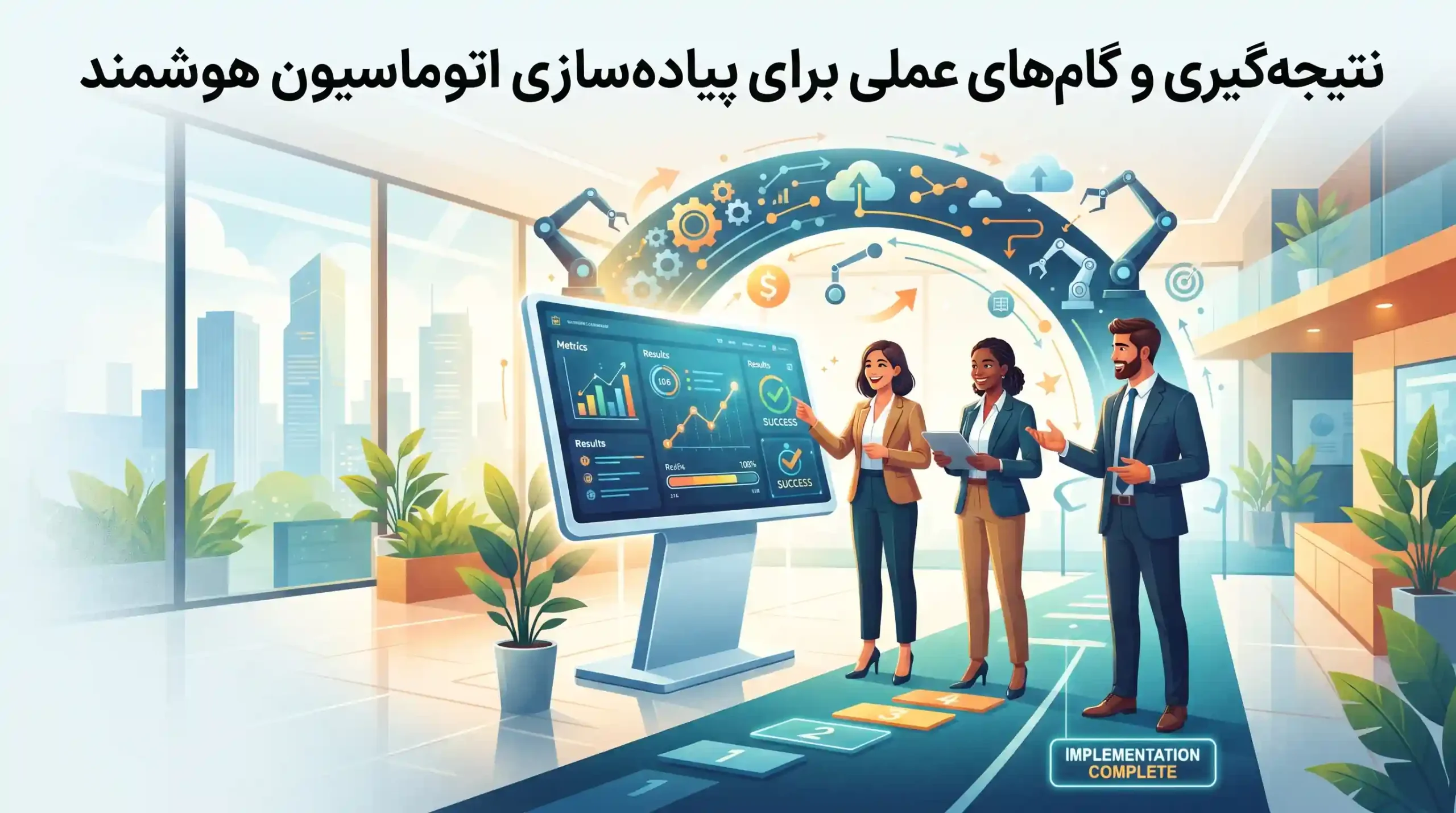 🏁 نتیجه‌گیری و گام‌های عملی برای پیاده‌سازی اتوماسیون هوشمند