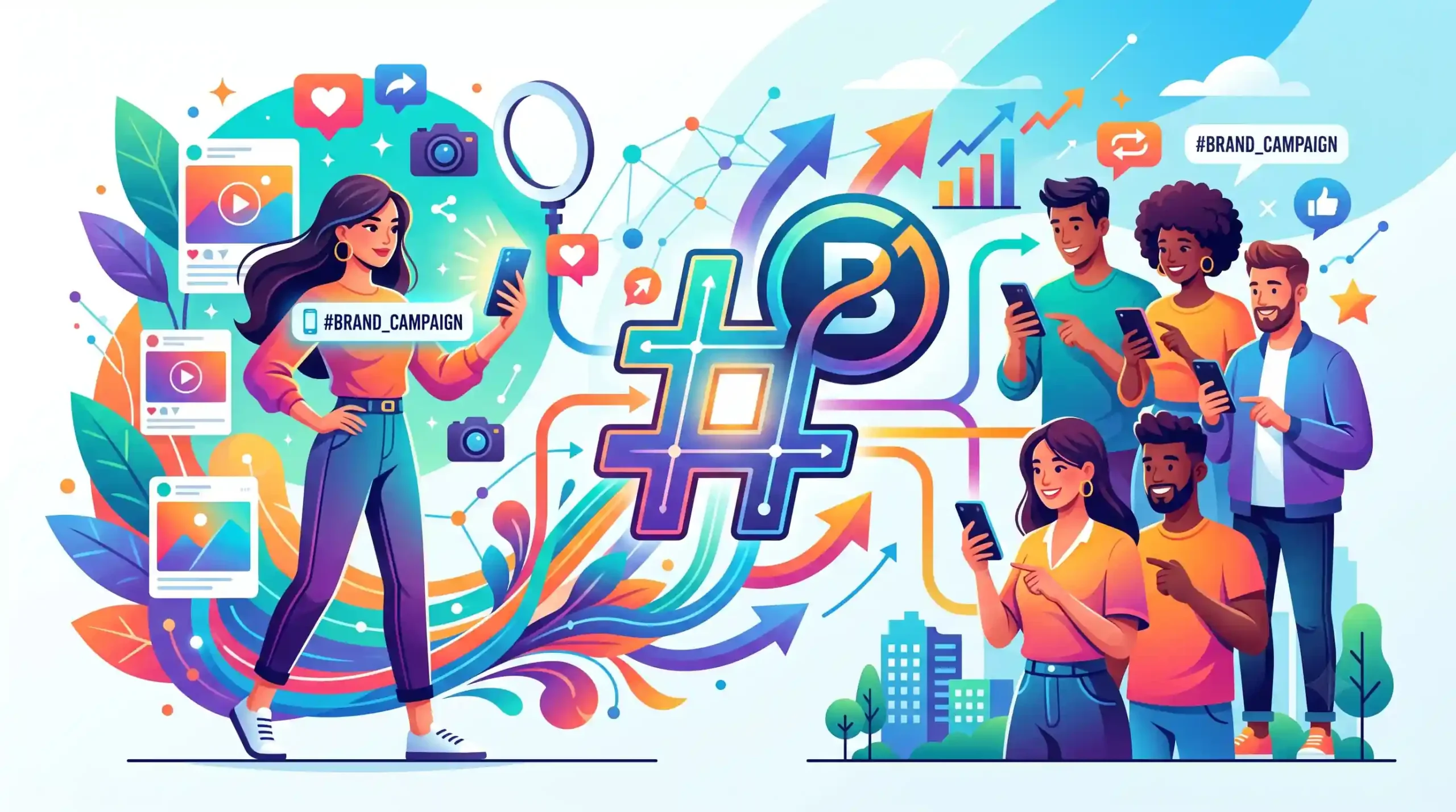 🤝 ترکیب هشتگ‌گذاری برند با بازاریابی اینفلوئنسری