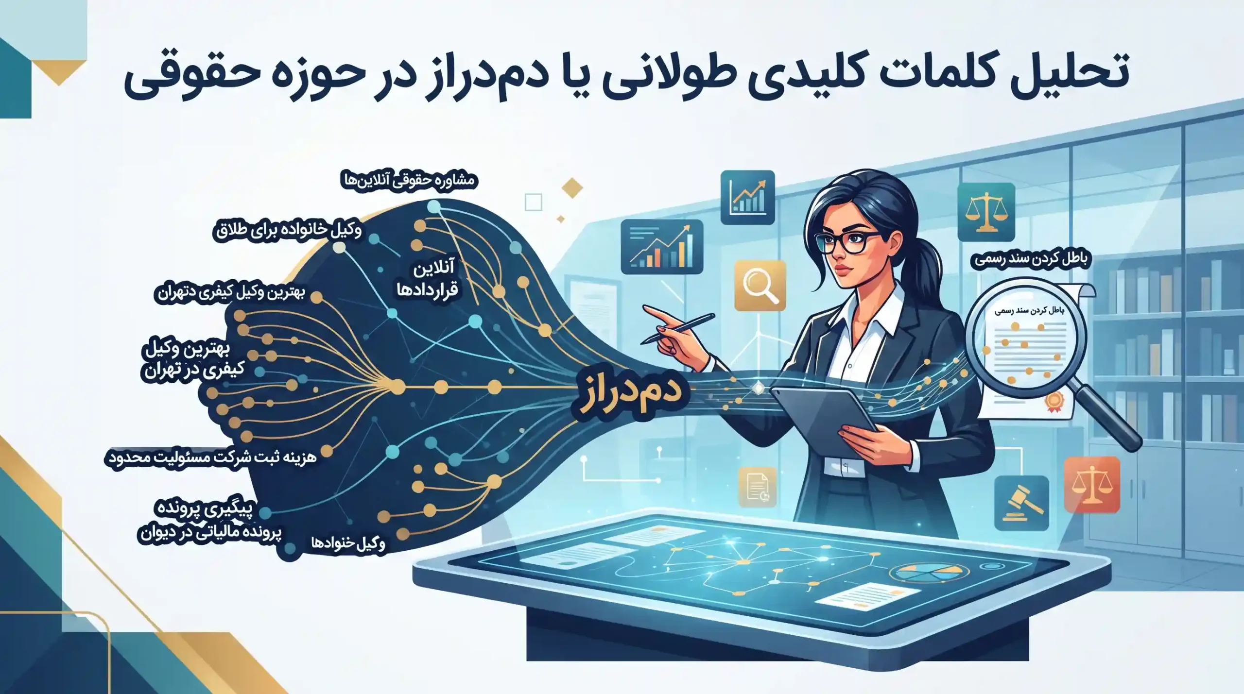 💎 تحلیل کلمات کلیدی طولانی یا دمدراز در حوزه حقوقی
