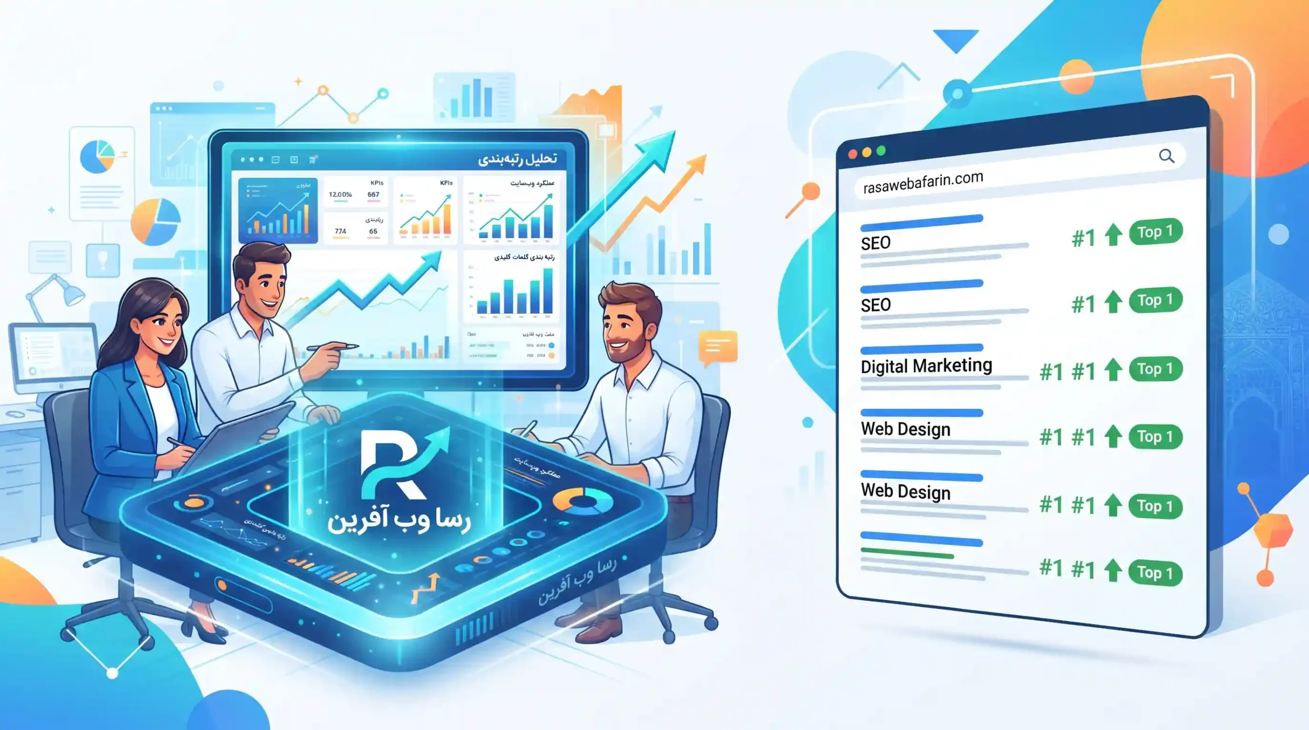 🚀 ارزیابی عملکرد و پایش مداوم رتبهها با رسا وب آفرین