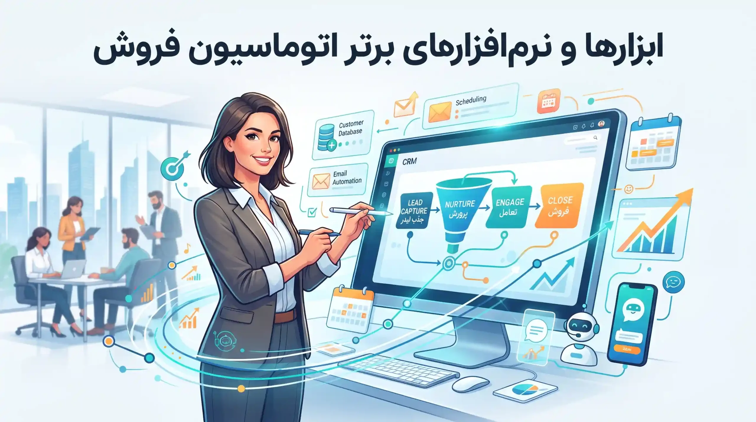 💻 ابزارها و نرمافزارهای برتر اتوماسیون فروش