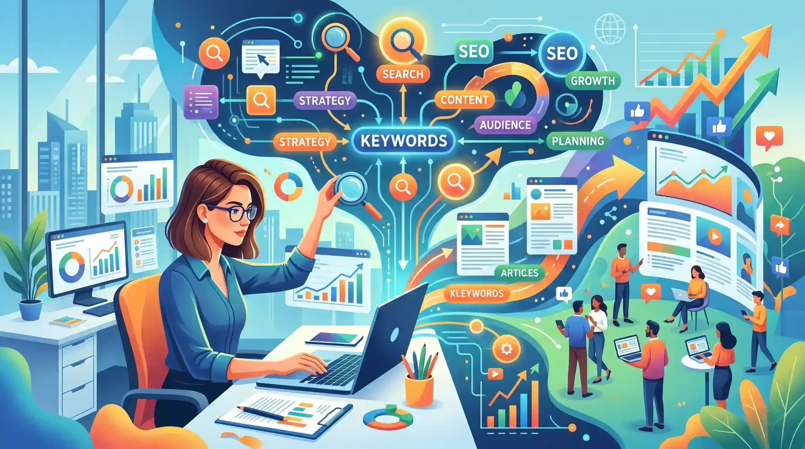 🔗 نقش کلمات کلیدی در بازاریابی محتوا و استراتژی تولید محتوا