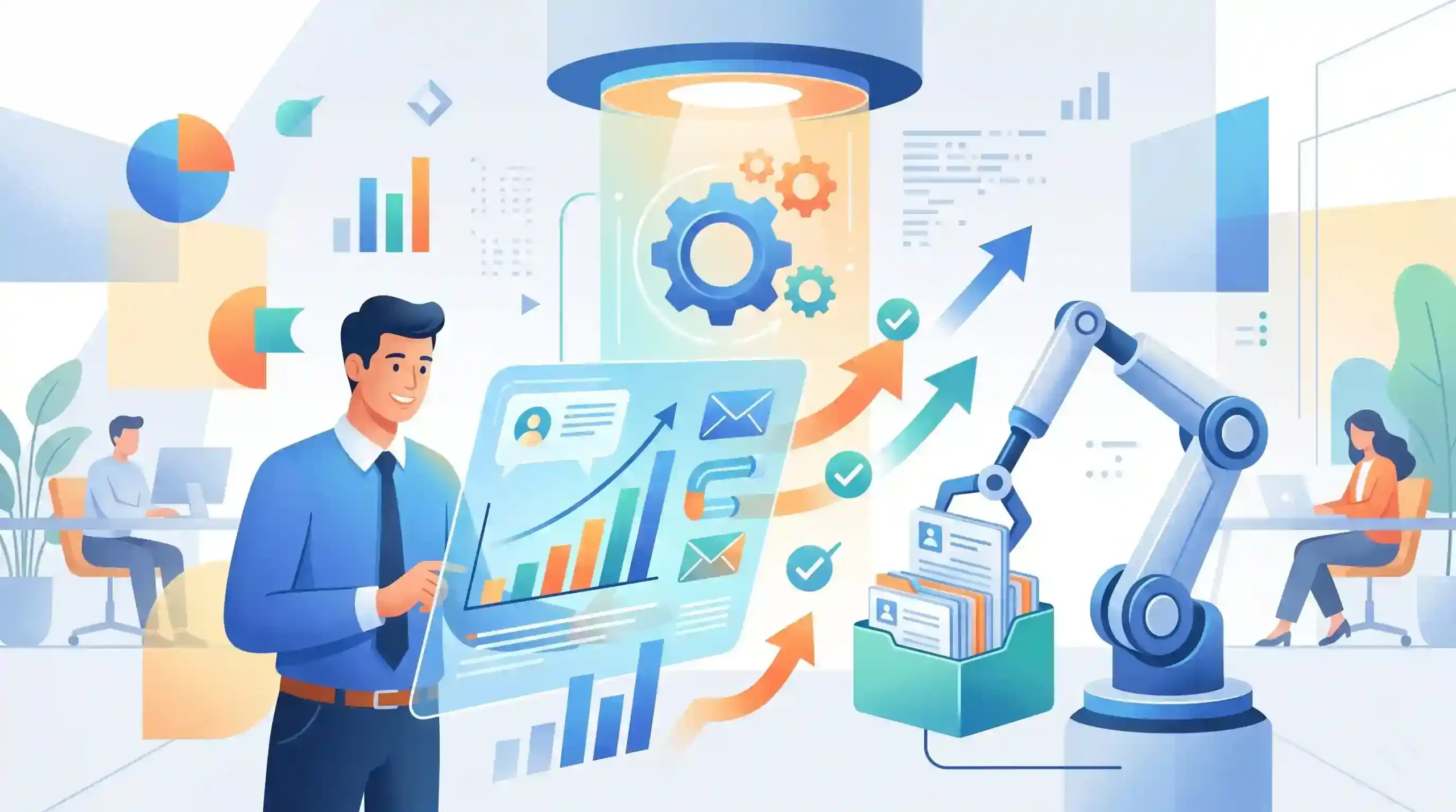 📈 تاثیر اتوماسیون بر افزایش بهره‌وری و کاهش خطاهای انسانی تیم فروش