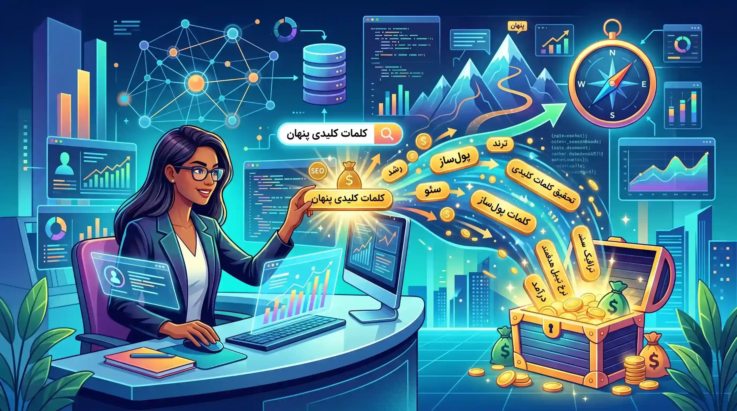 💡 روش‌های نوین کشف کلمات کلیدی پنهان و پول‌ساز