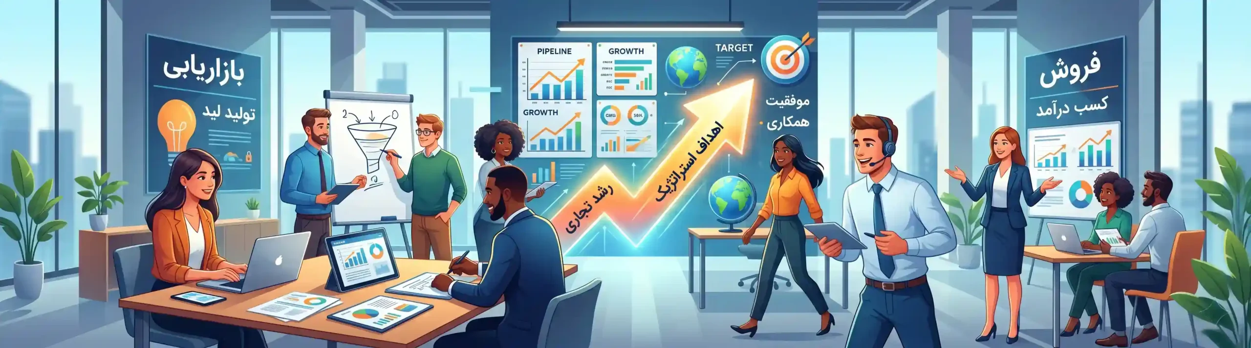 🤝 همسوسازی تیم‌های بازاریابی و فروش در راستای اهداف استراتژیک